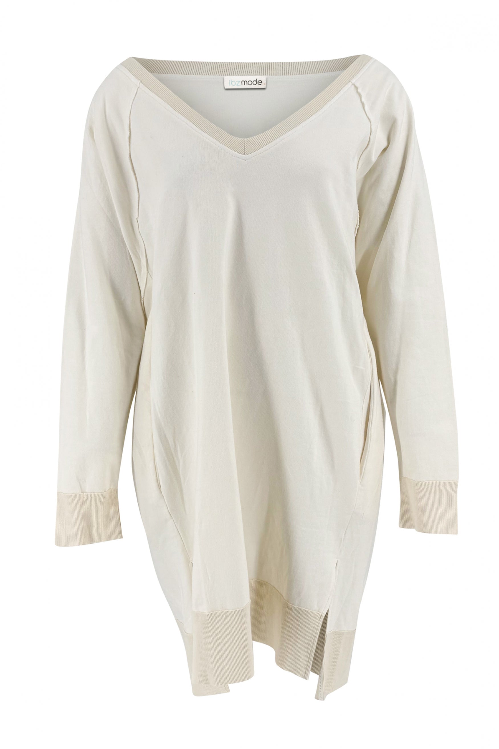 Bohemian jurk in ecru van ibzmode, Brands of Ibiza