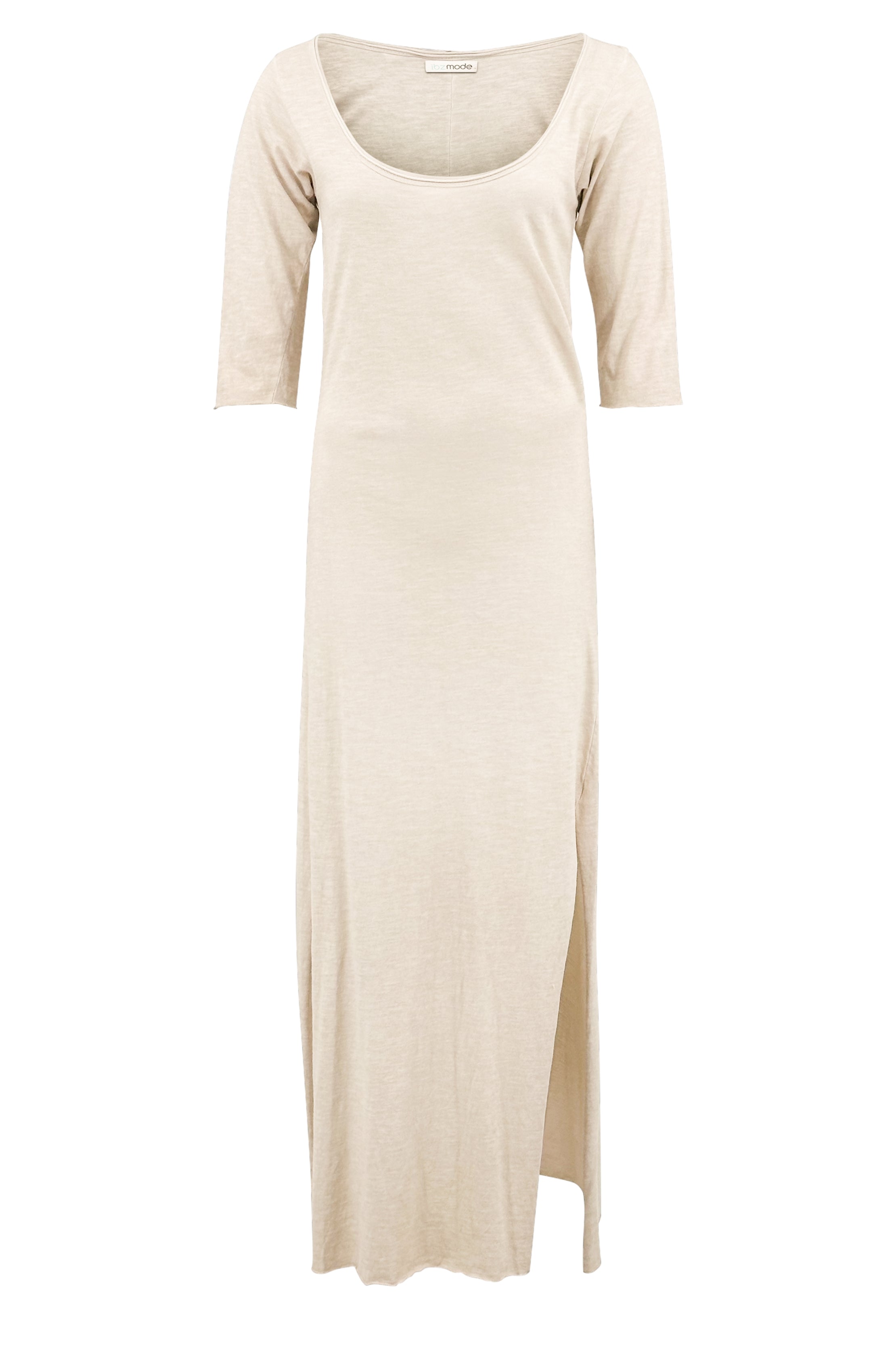 Bohemian jurk in ecru van ibzmode, Brands of Ibiza