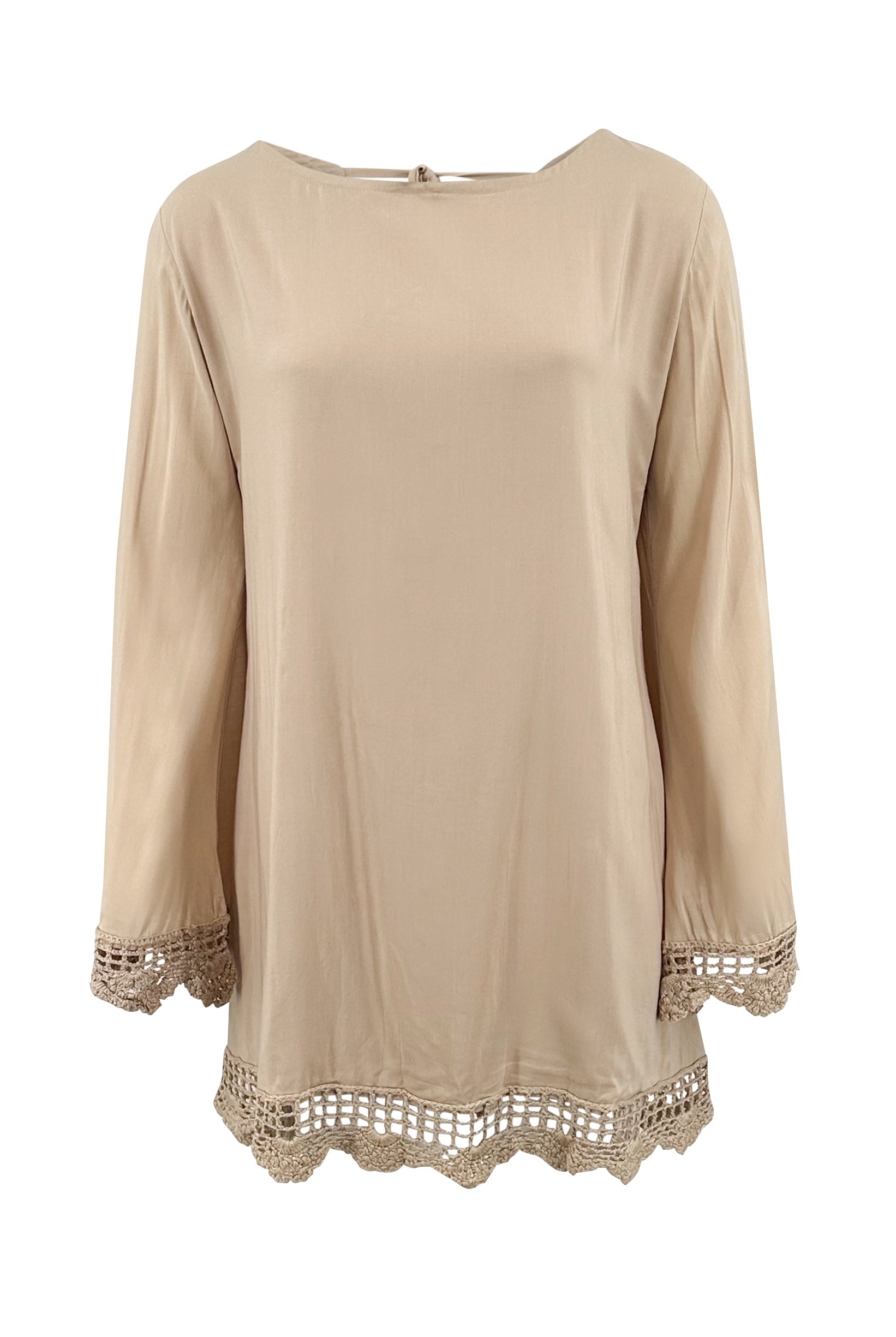 Bohemian jurk in ivory van ibzmode, Brands of Ibiza