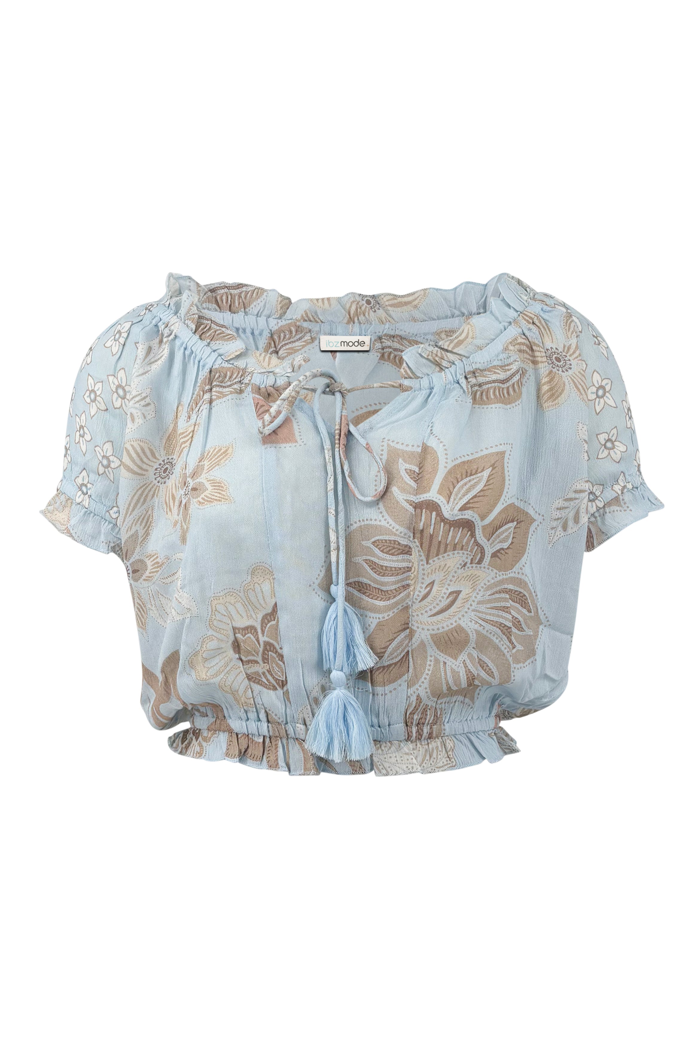 Bohemian top in print van ibzmode, Brands of Ibiza