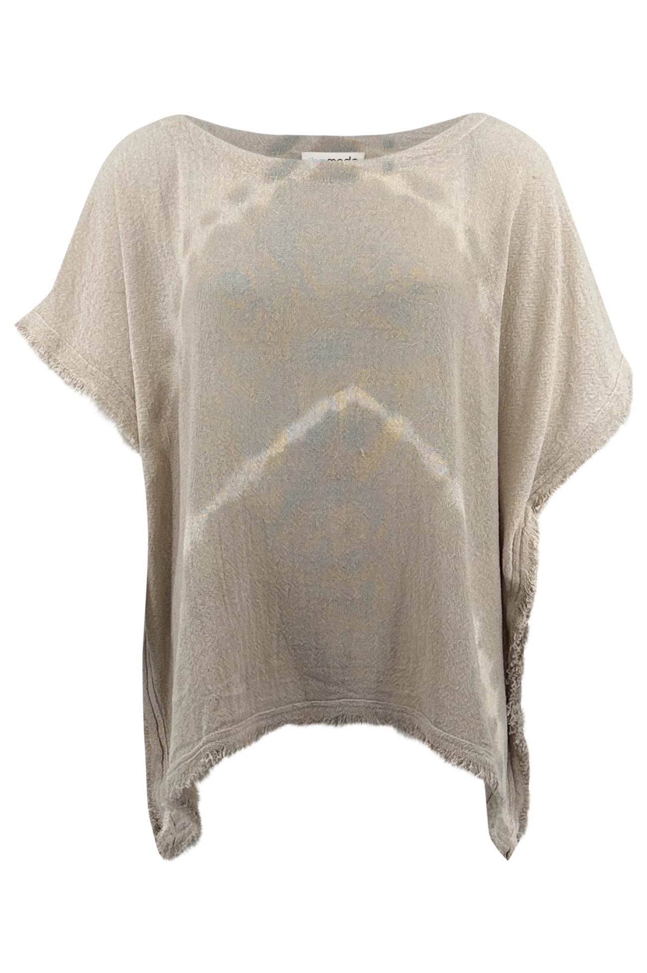 Bohemian top in natural mix van ibzmode, Brands of Ibiza
