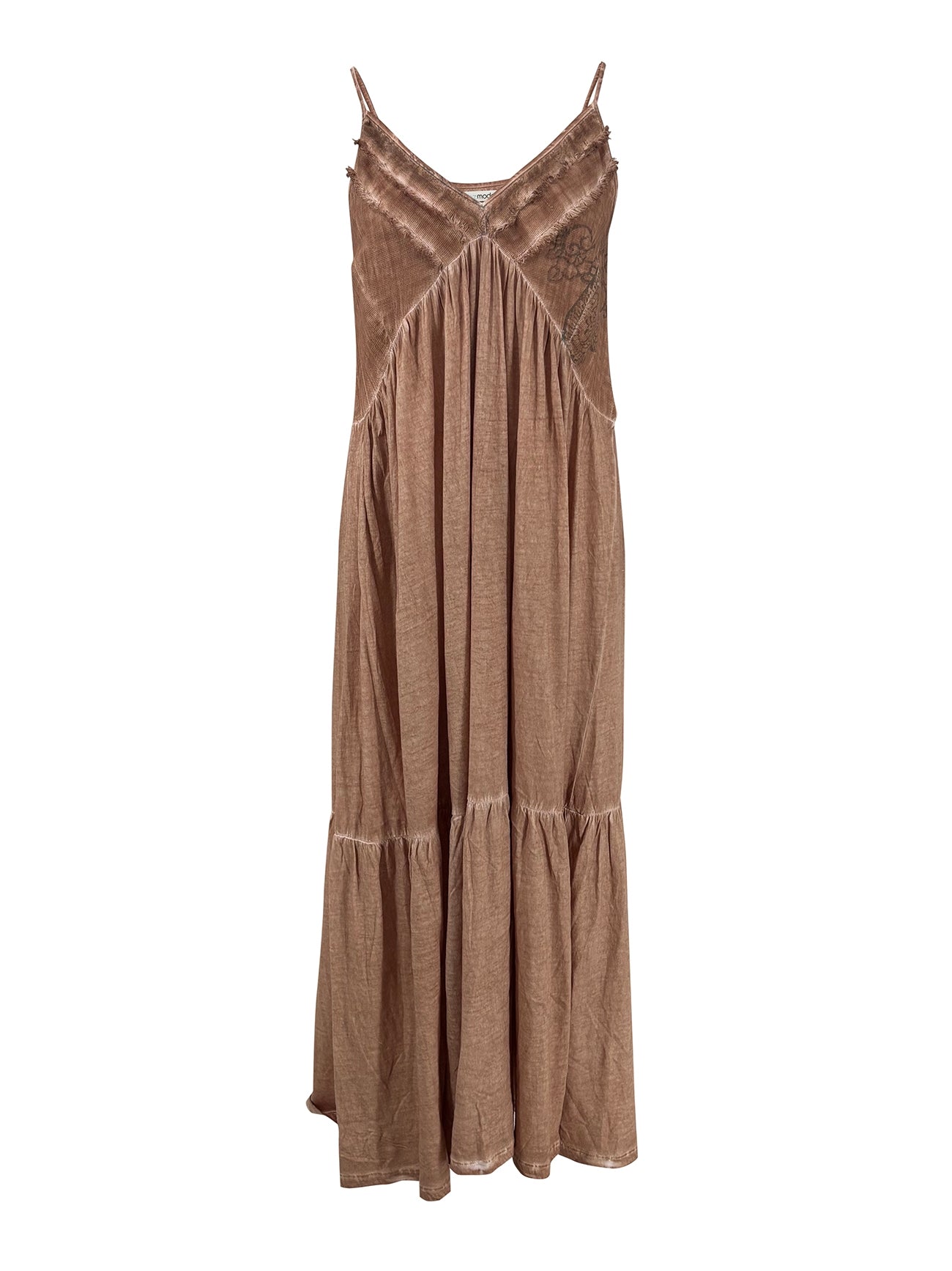 Bohemian jurk in sand van ibzmode, Brands of Ibiza