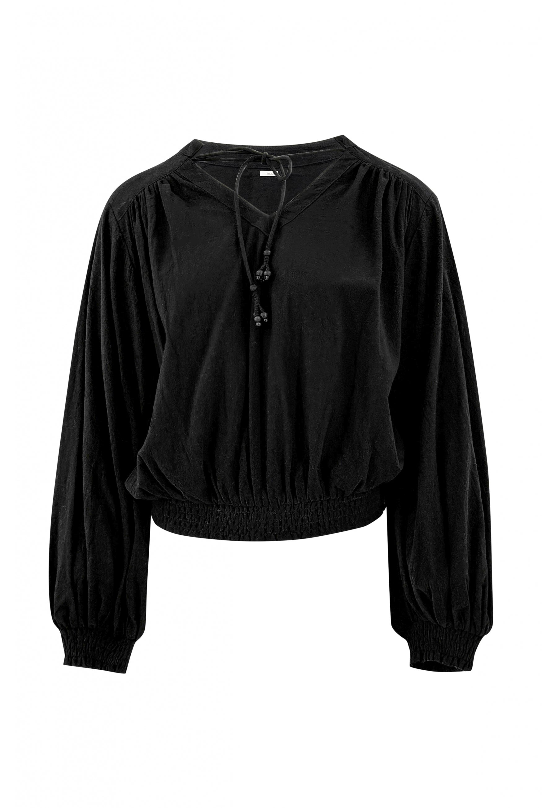 Bohemian blouse in black van ibzmode, Brands of Ibiza