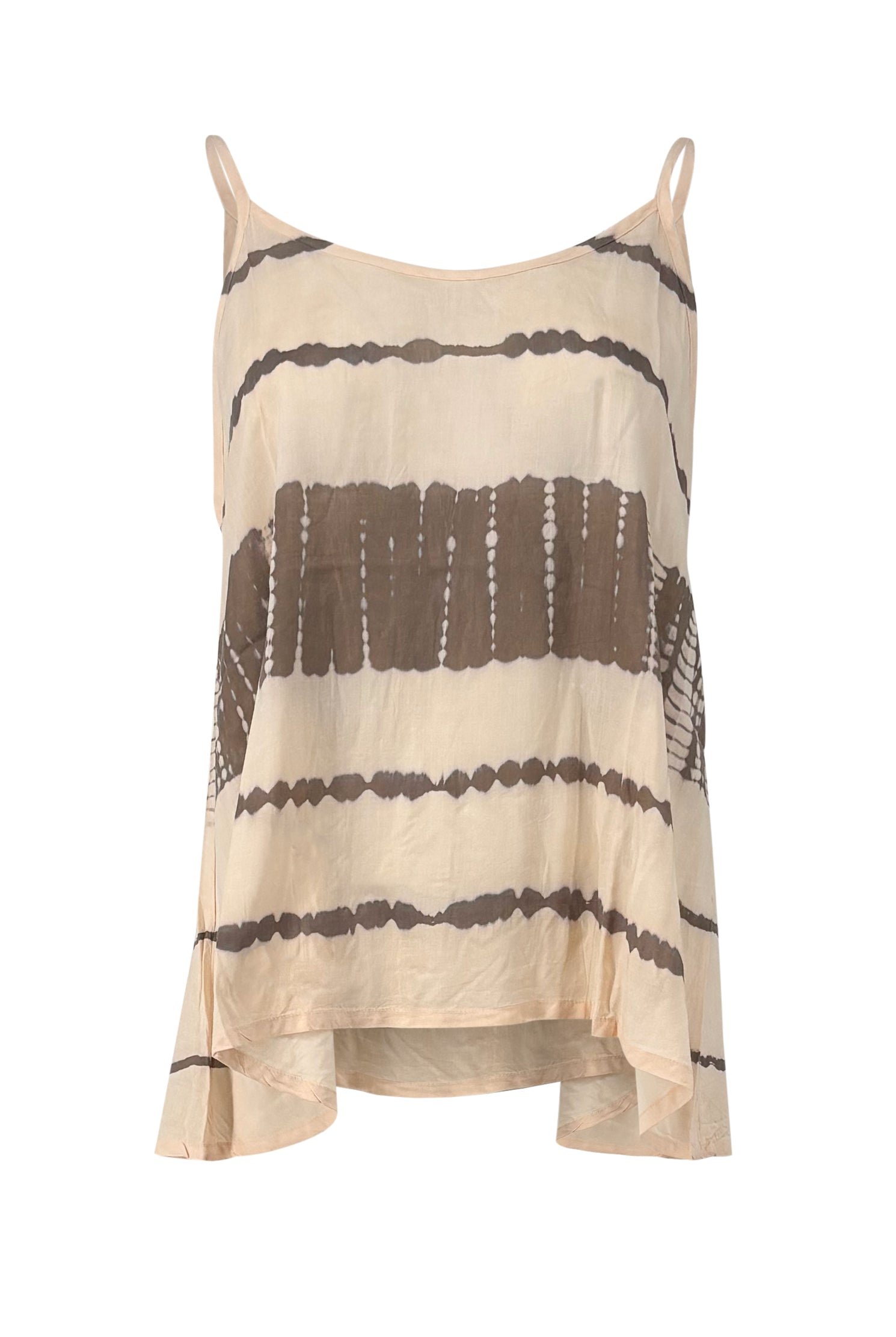 Ibizamode Strap Top Yago Maraluna Ivory with airy ombre look and feminine summer fit