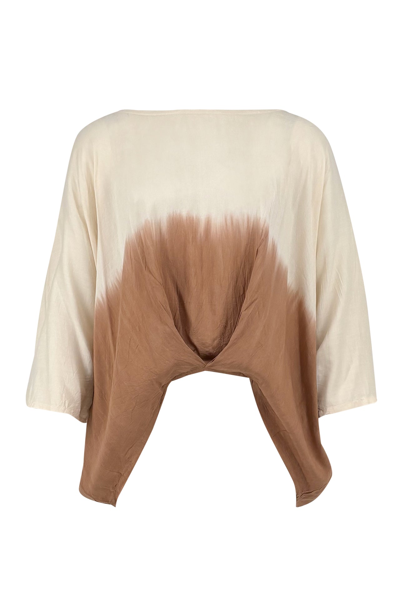 Ibizamode Top Mega Almora Ivory with airy printed look and feminine summer fit