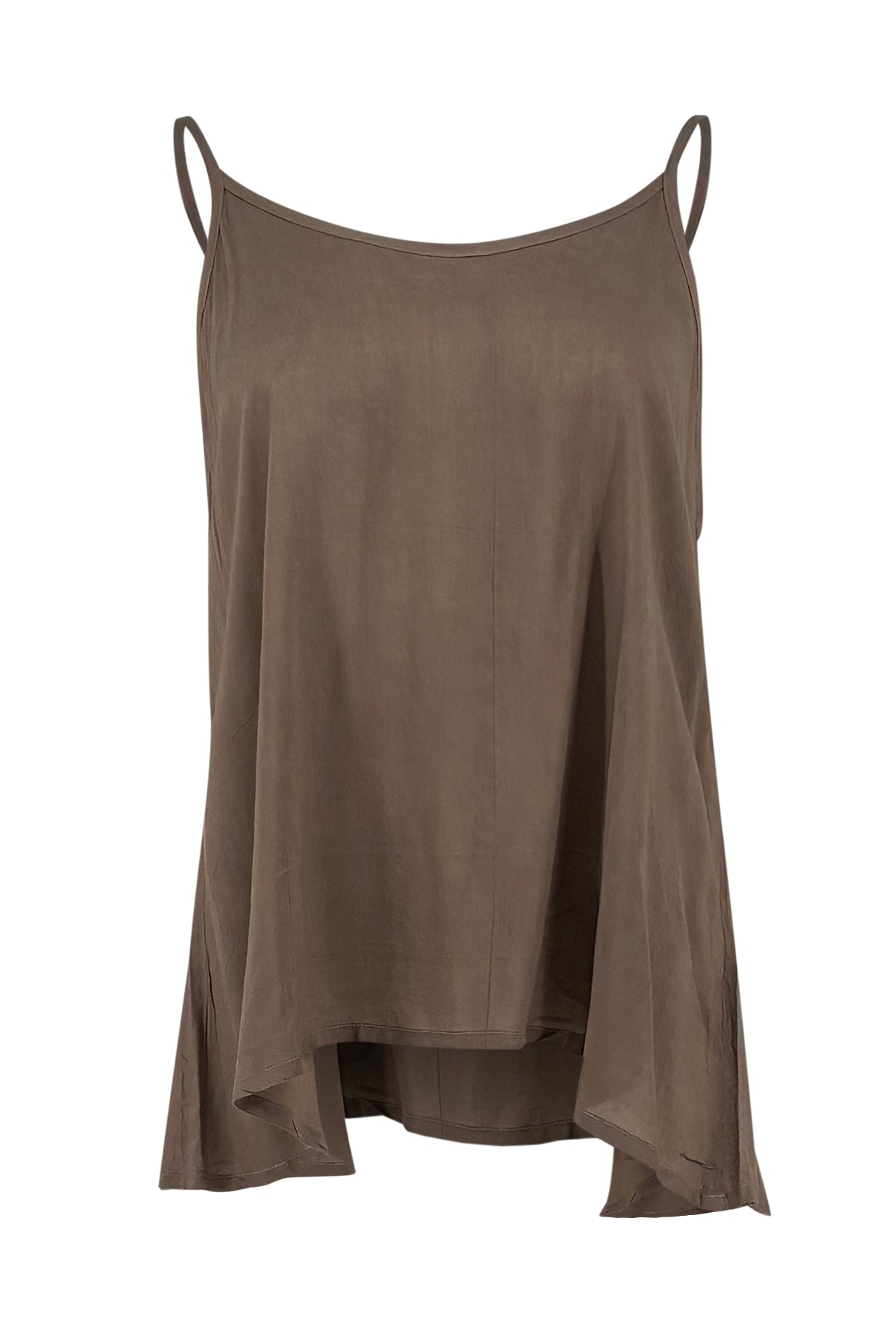 Strap Top Yago Taupe van ibzmode uit Salt & Sun. Luchtige top met feminine fit en rustige summer uitstraling.