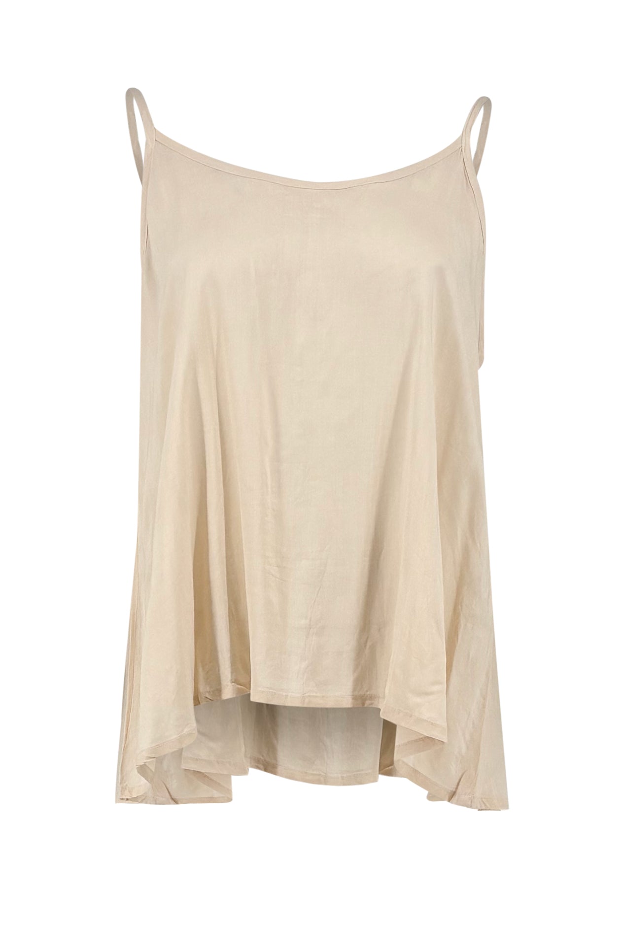 Ibizamode Strap Top Yago Ivory with airy feminine fit and relaxed summer look