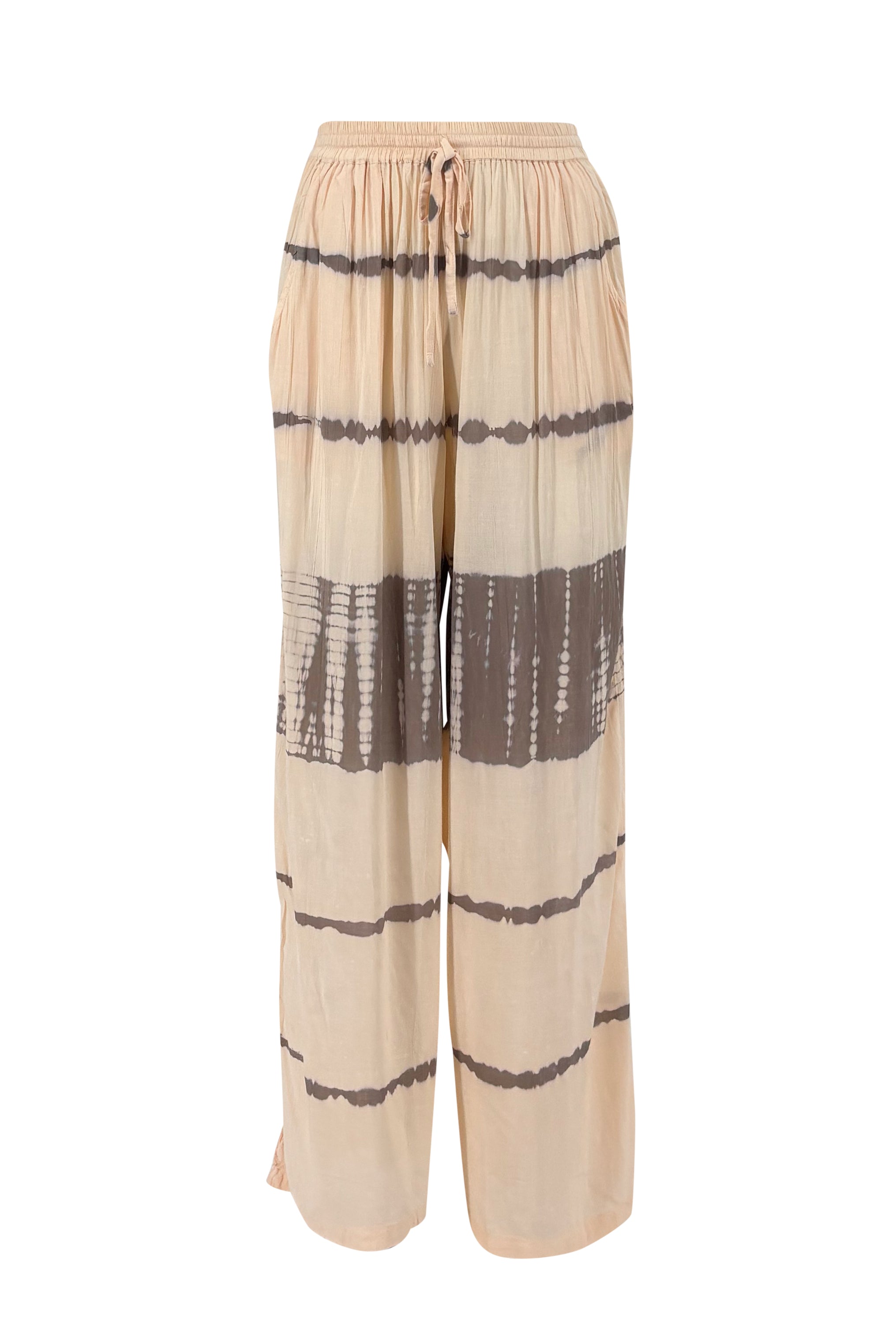 Ibizamode Pants Mega Maraluna Ivory with airy ombre look and flowy summer fit