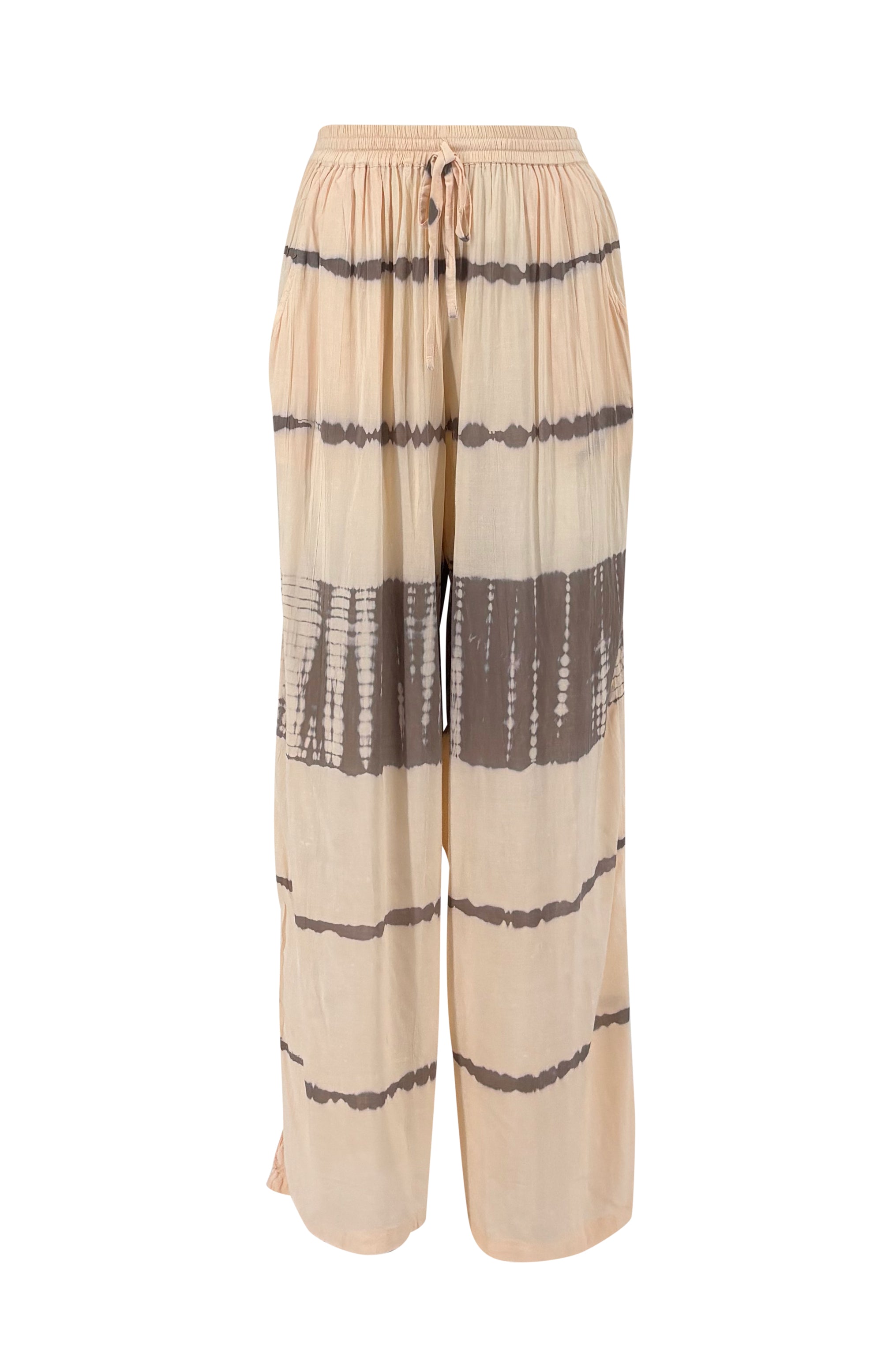 Ibizamode Pants Mega Maraluna Ivory with airy ombre look and flowy summer fit