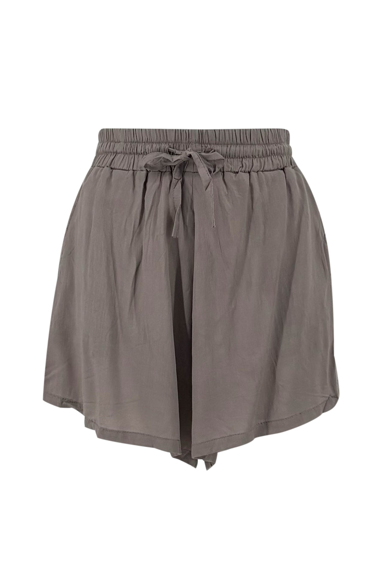 Ibizamode Short Solita Taupe with airy flowy fit and relaxed summer look