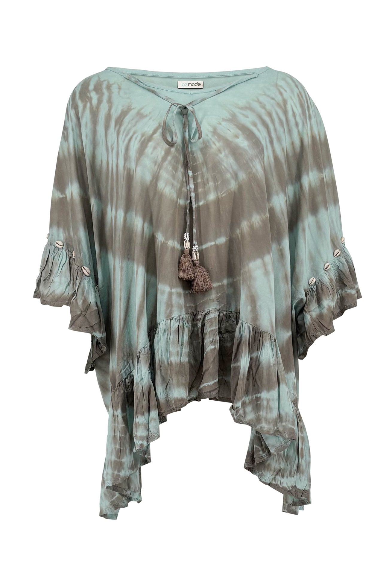 Ibizamode Tunic Liv Aurelia Light Mint with airy ombre look and relaxed summer fit