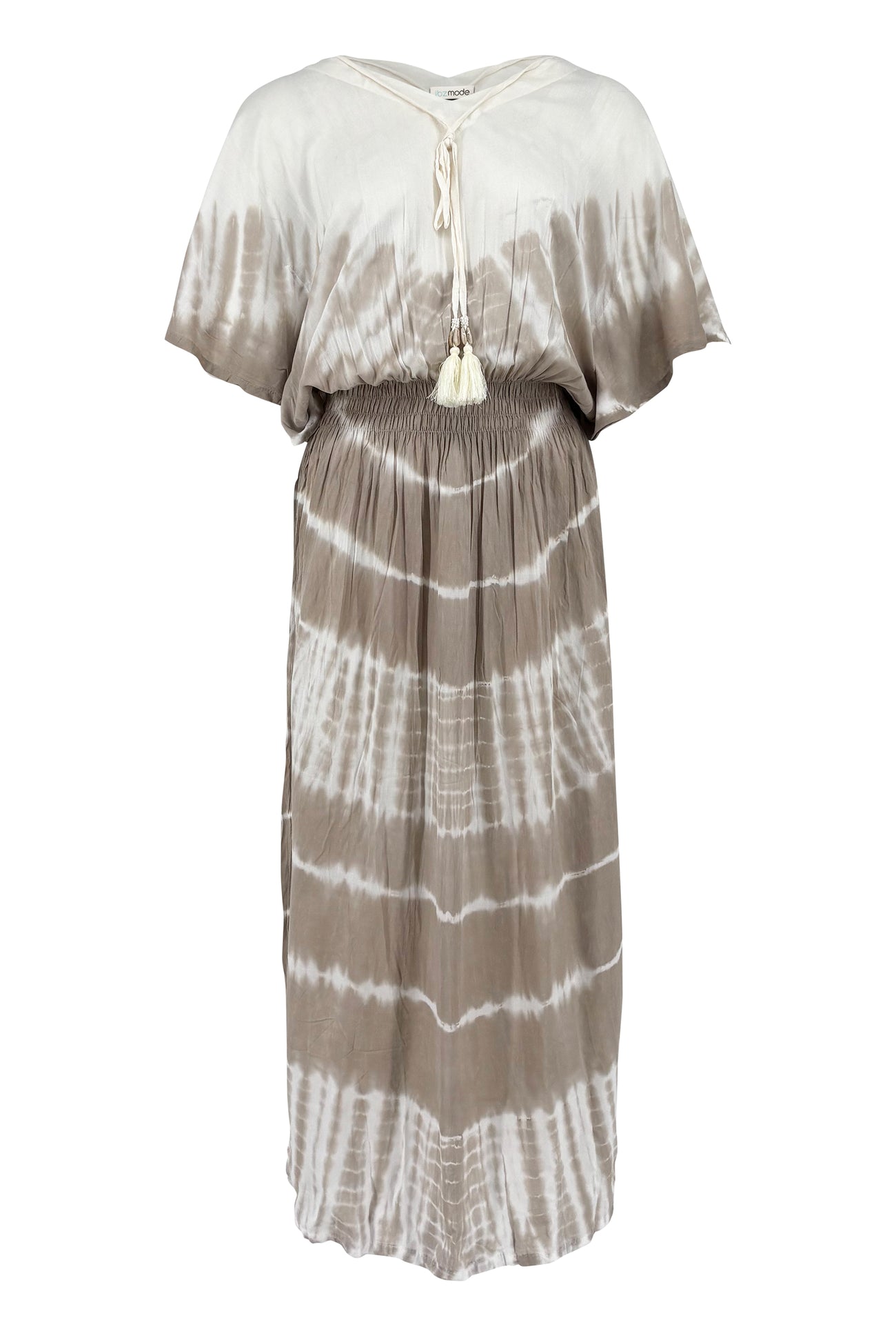 Ibizamode Dress Jen Aurelia Ivory with airy ombre look and feminine summer fit