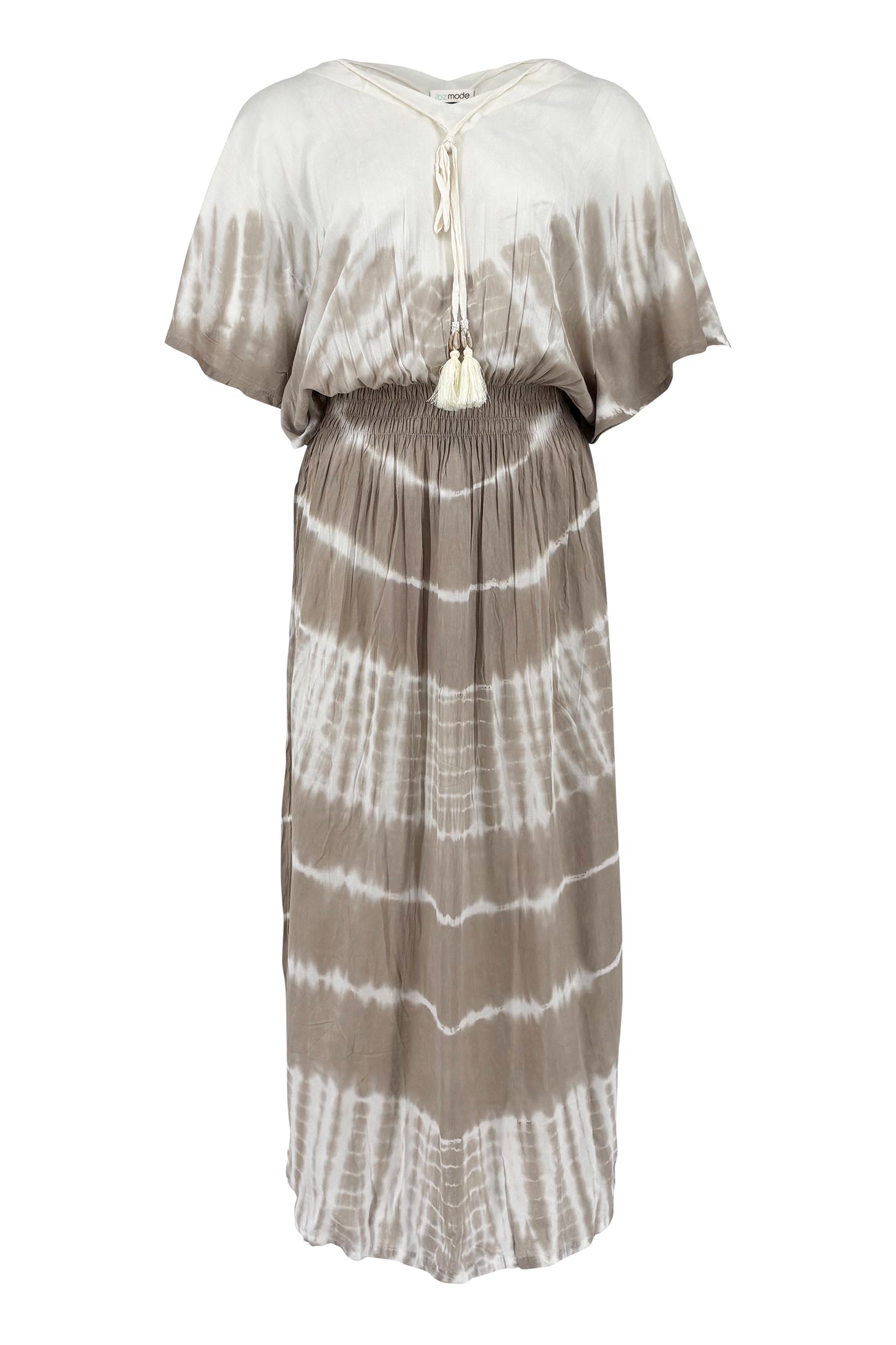 Ibizamode Dress Jen Aurelia Ivory with airy ombre look and feminine summer fit
