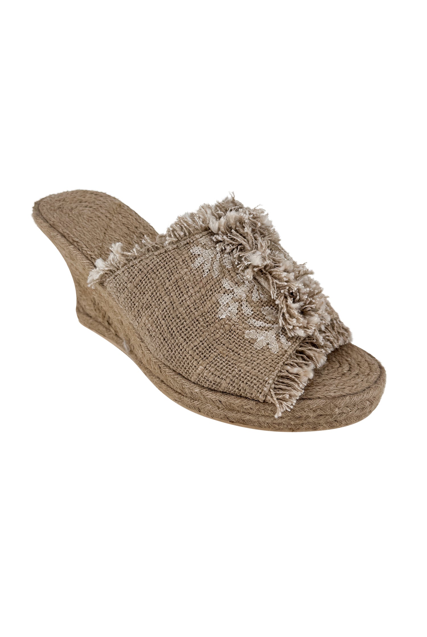 Ibzmode Wedge Terez Taupe Flower summer wedge
