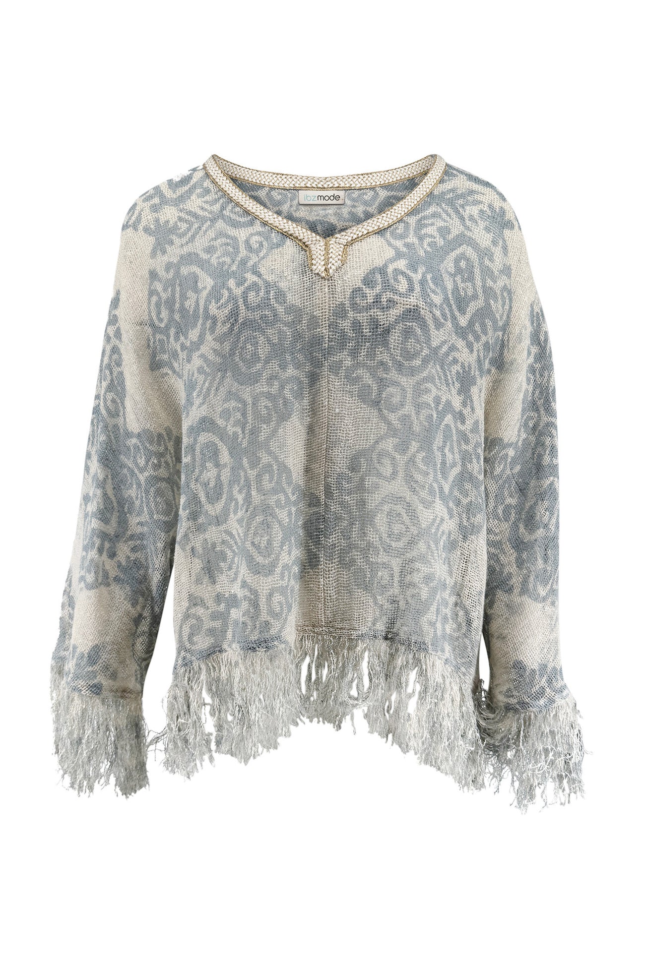 Ibizamode Top Melia Alvaria Pale Blue with subtle shimmer detail