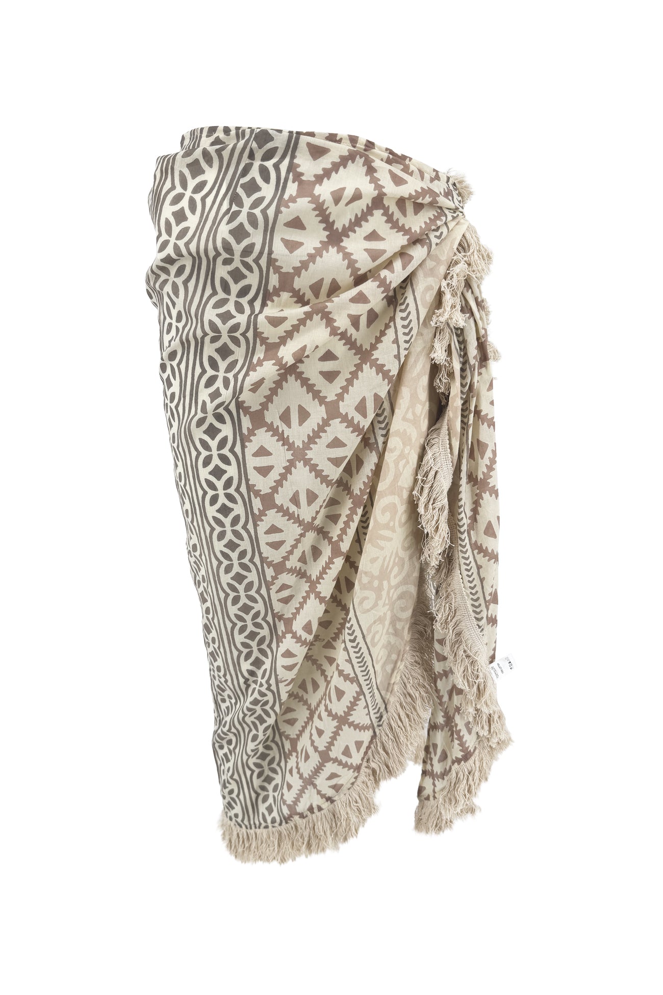 Ibzmode Wrap Pareo Skirt Miranza Natural beach pareo