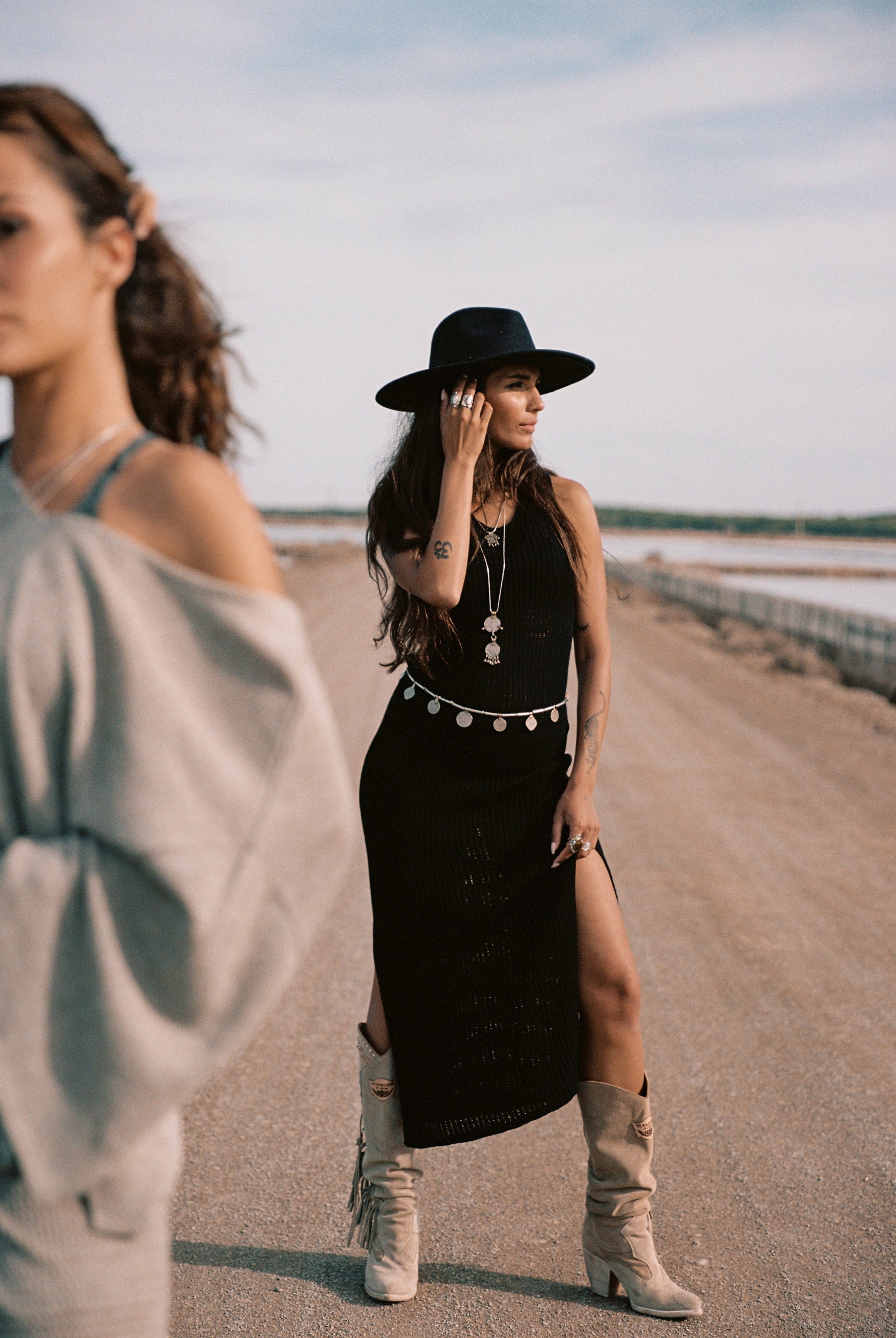 Bohemian dress in black by MOOST Wanted, Brands of Ibiza