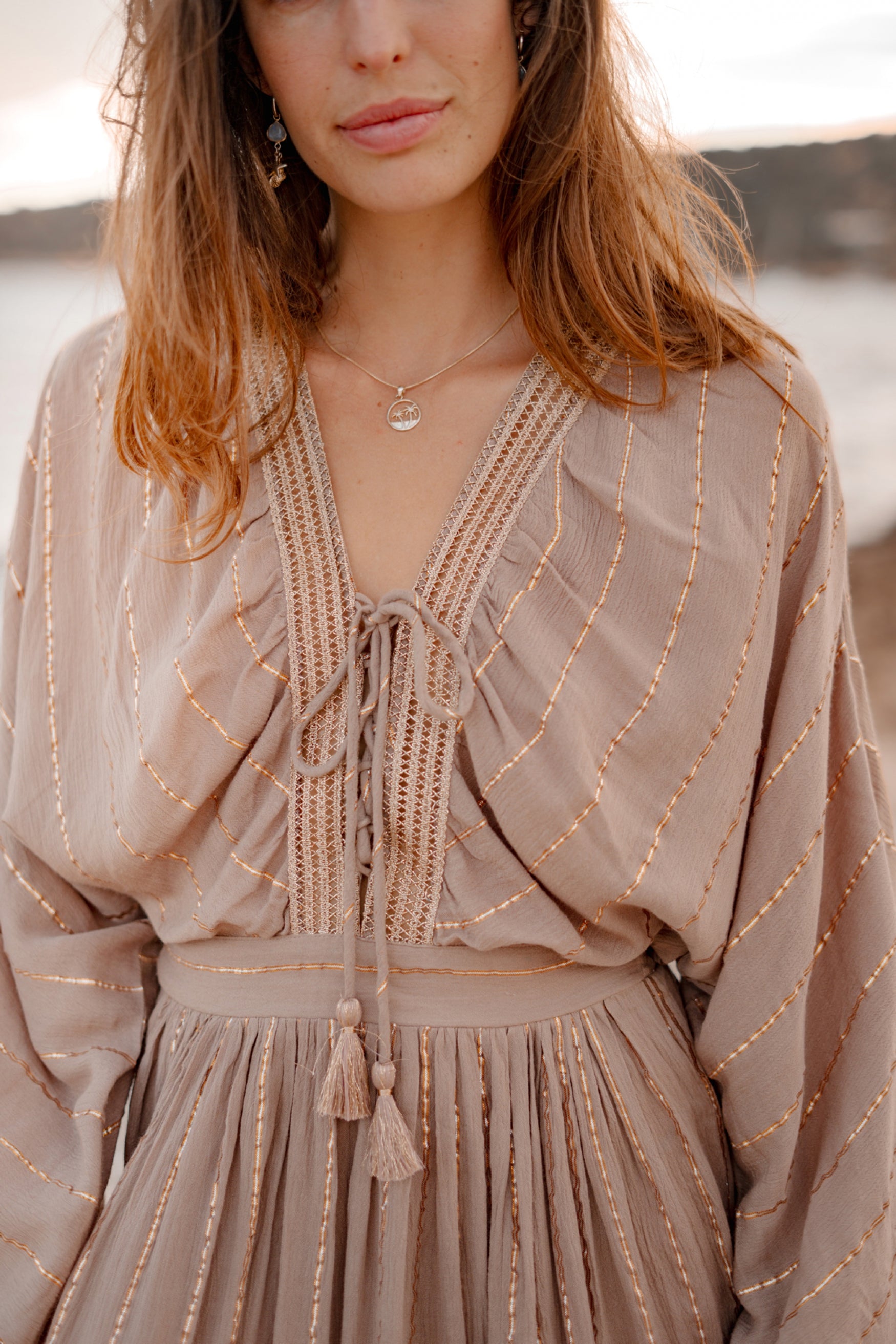 Bohemian item in light taupe van ibzmode, Brands of Ibiza