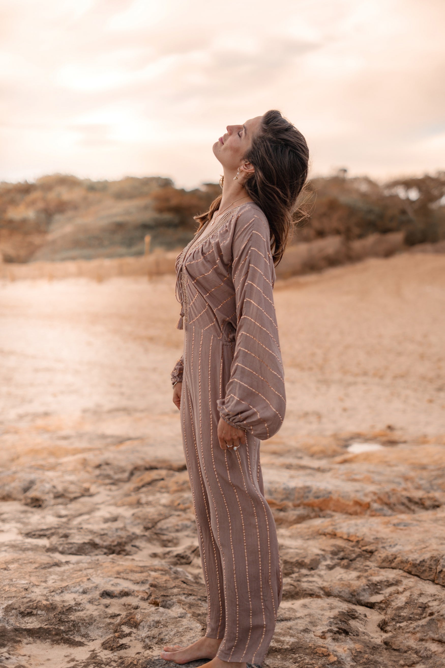 Bohemian item in light taupe van ibzmode, Brands of Ibiza