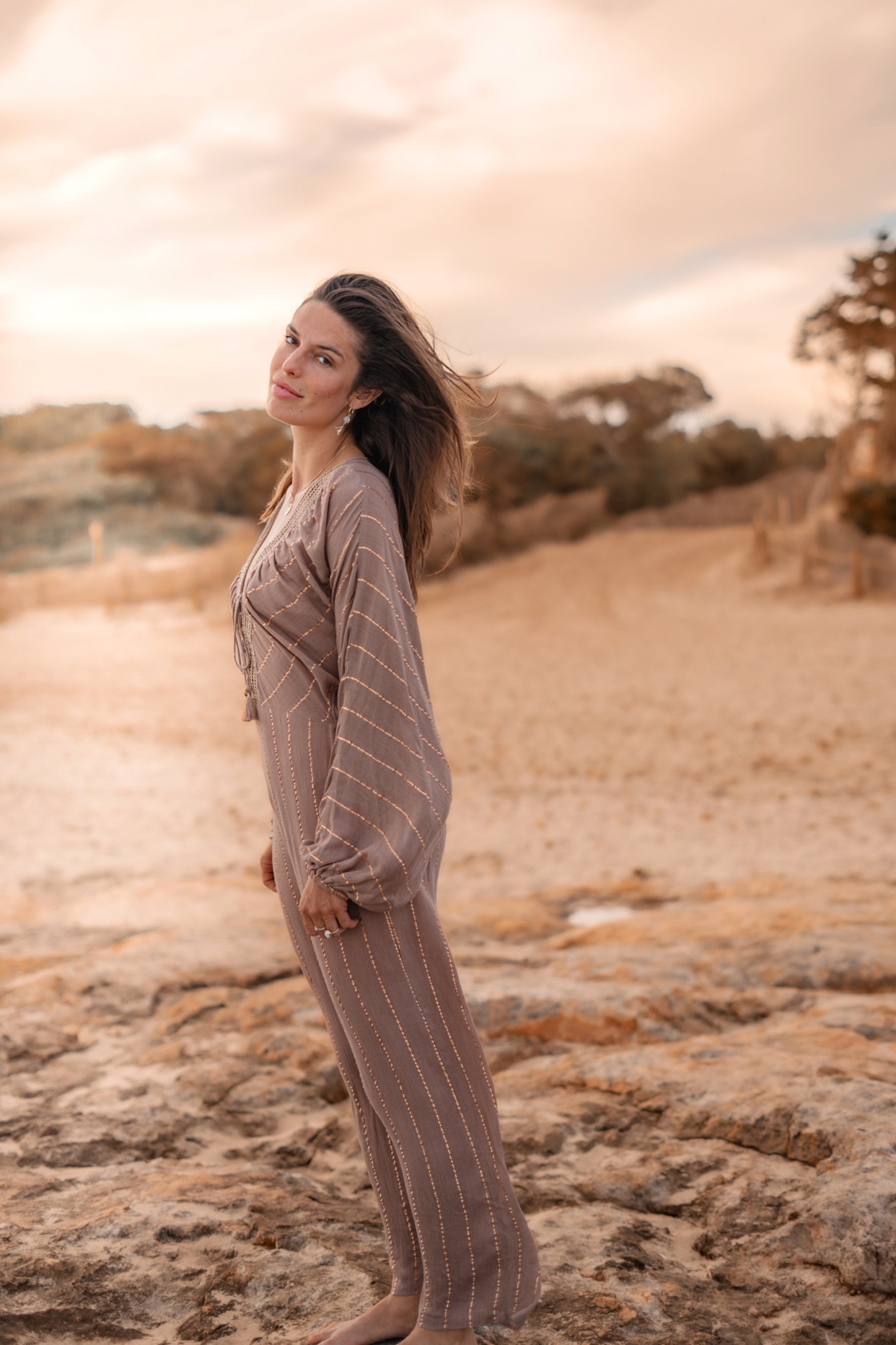 Bohemian item in light taupe van ibzmode, Brands of Ibiza