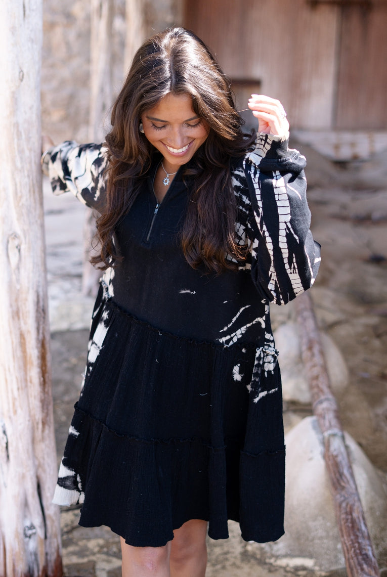 Bohemian jurk in black van ibzmode, Brands of Ibiza