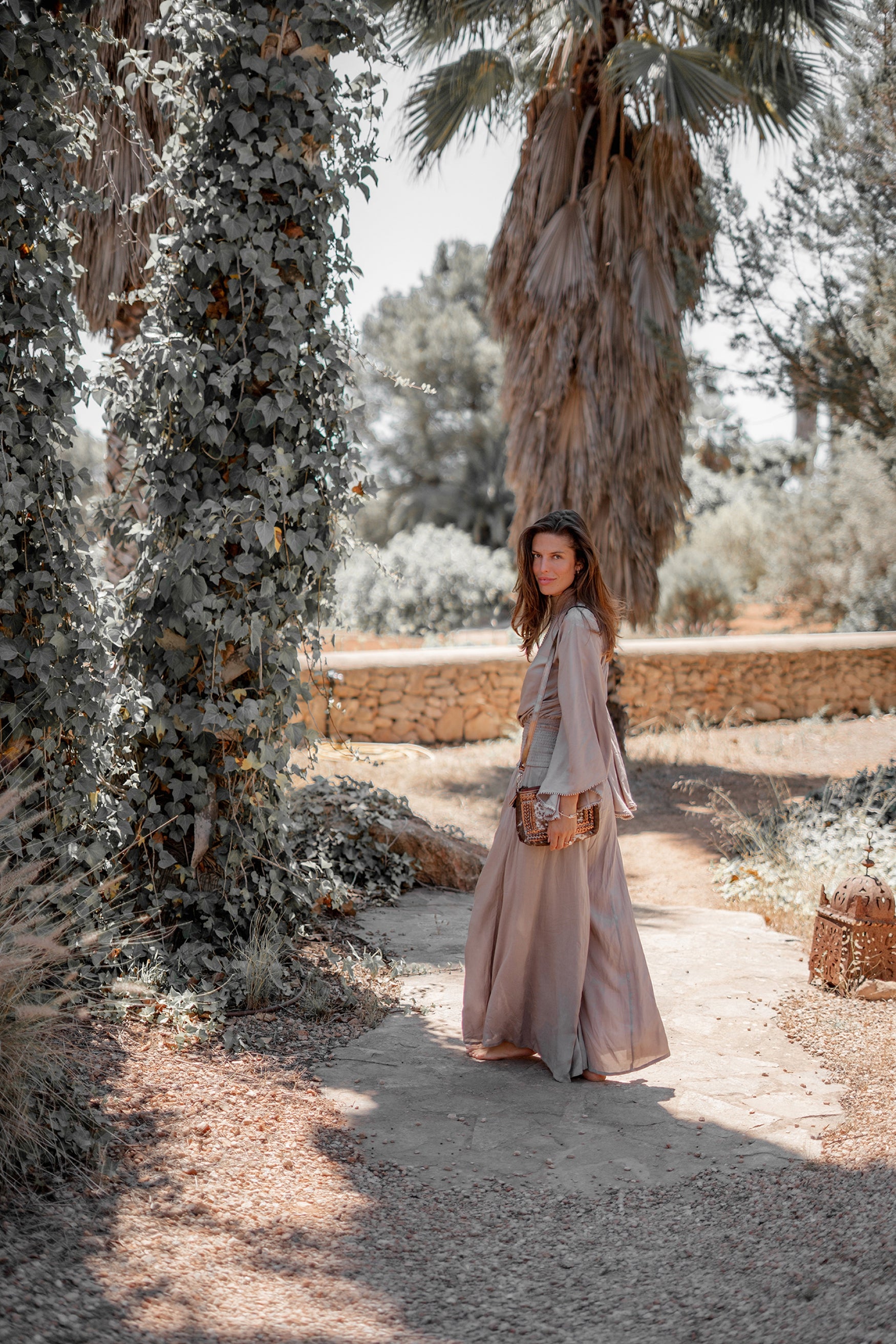 Bohemian broek in light taupe van ibzmode, Brands of Ibiza