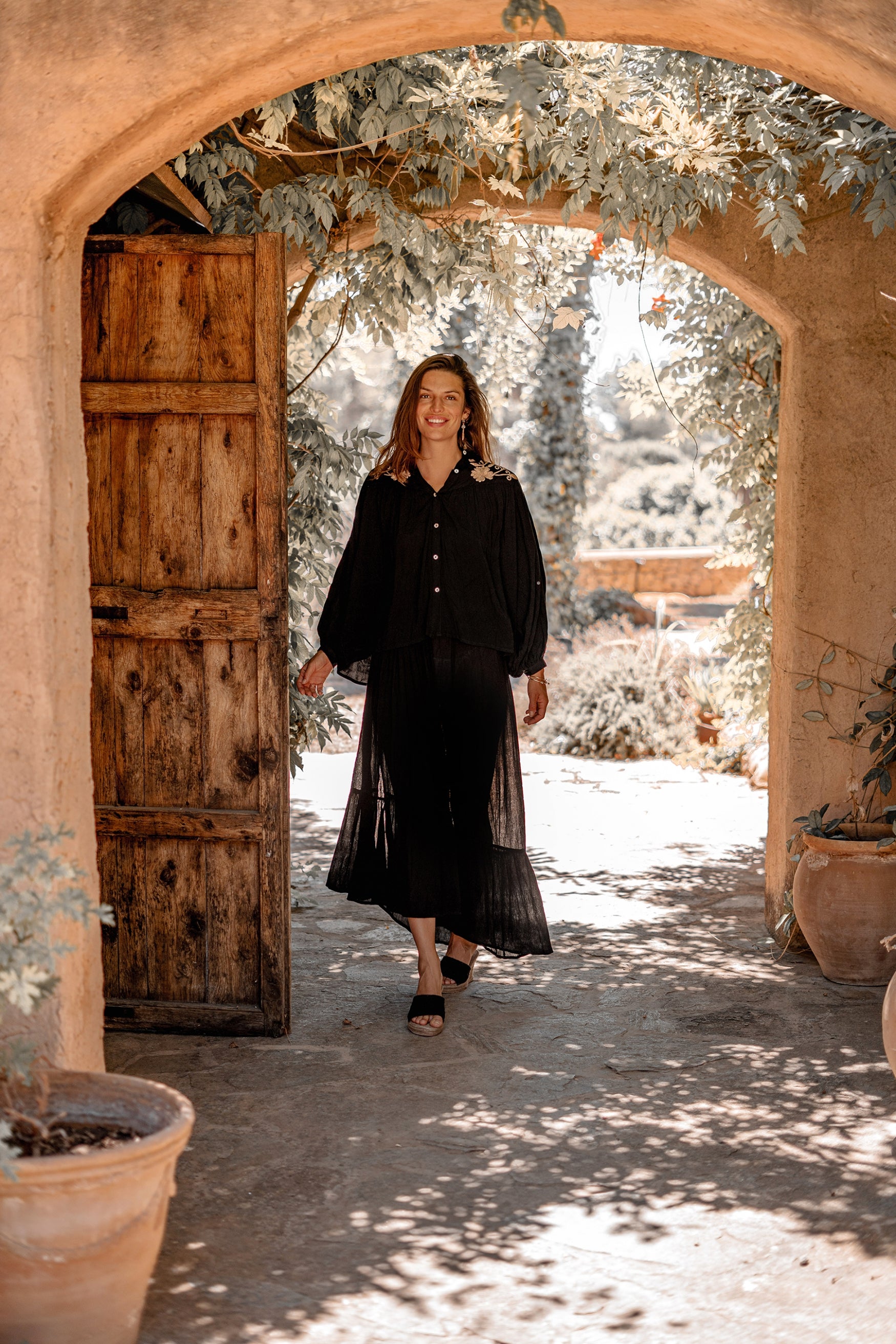 Bohemian rok in black van ibzmode, Brands of Ibiza