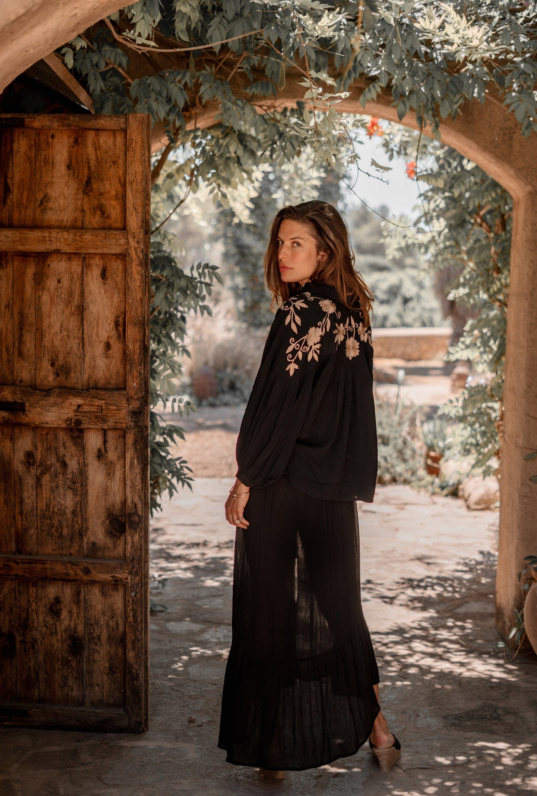 Bohemian rok in black van ibzmode, Brands of Ibiza