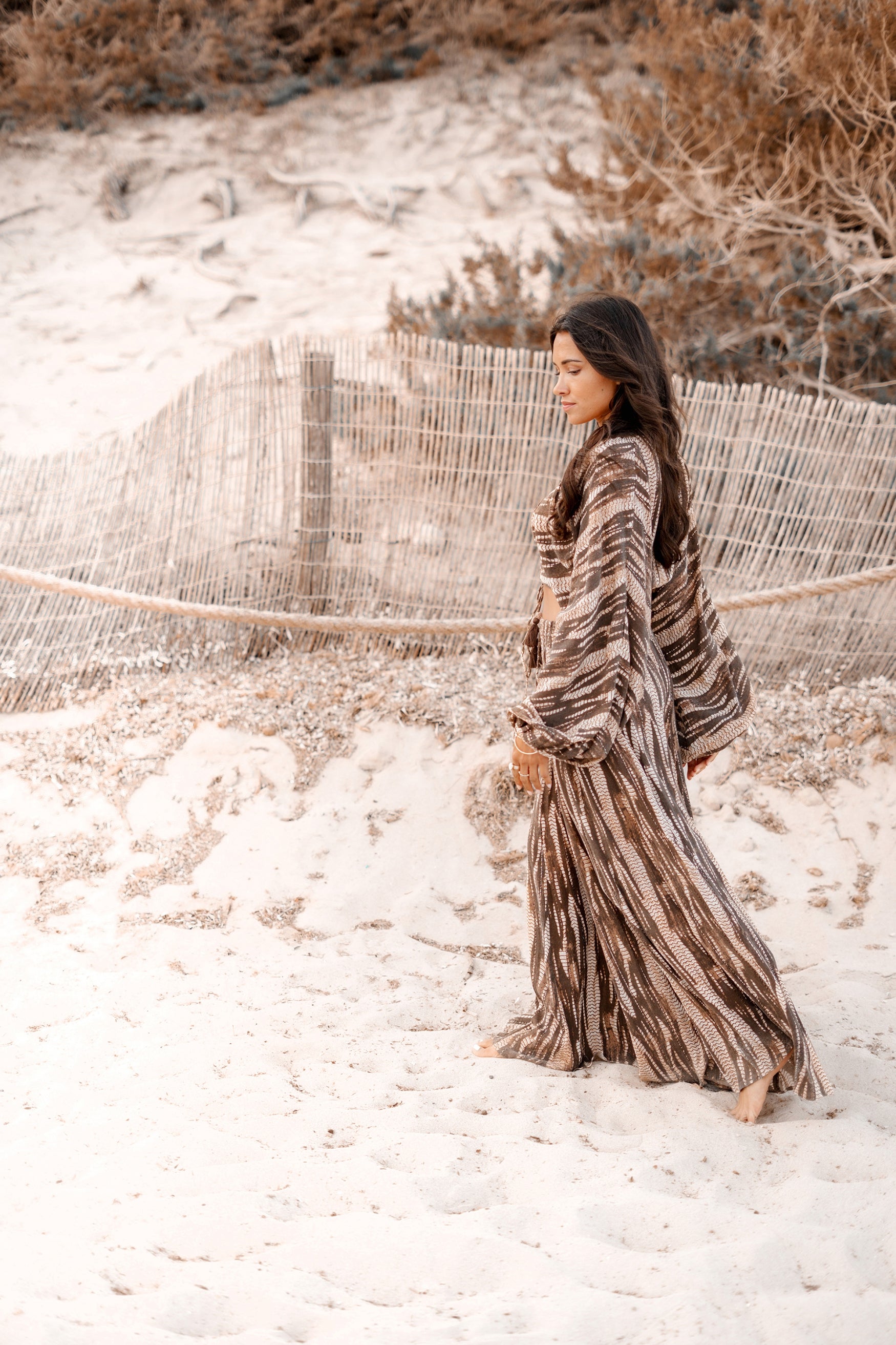 Bohème-Hose in Braun von ibzmode, Brands of Ibiza