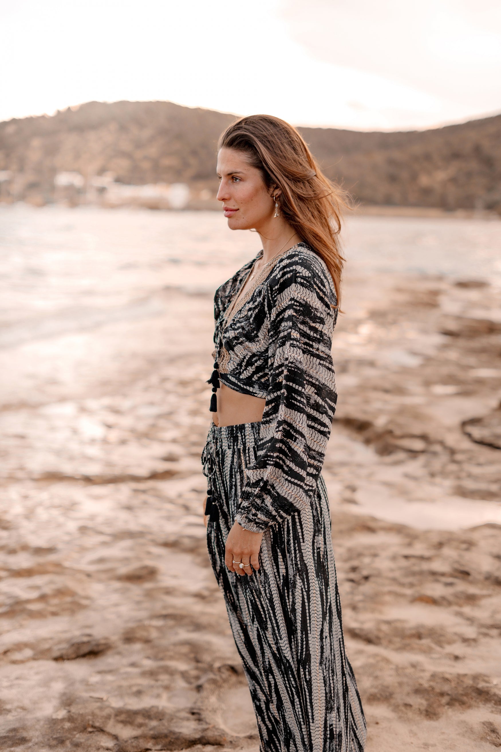 Bohemian broek in black van ibzmode, Brands of Ibiza