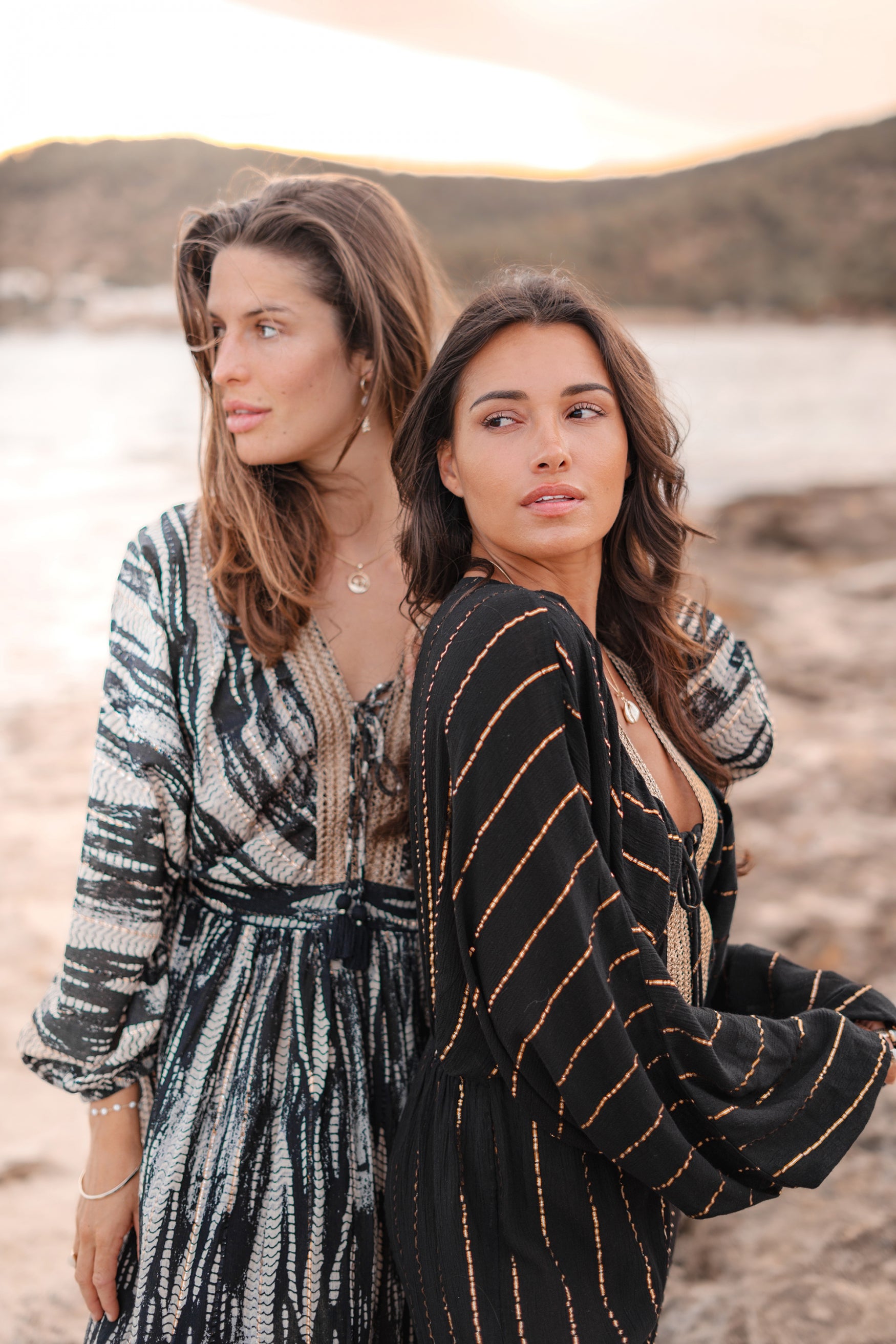 Bohemian jurk in black van ibzmode, Brands of Ibiza