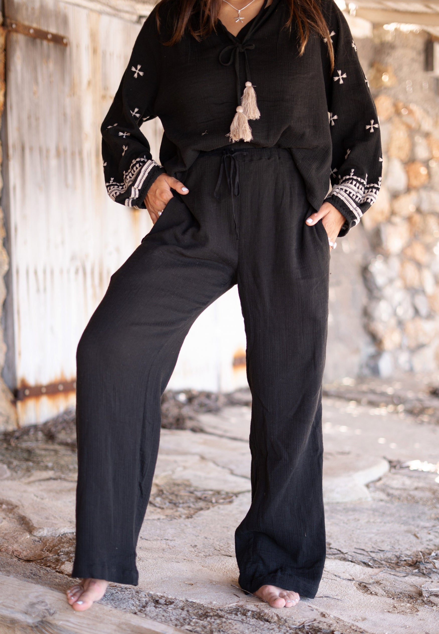 Bohemian item in black van ibzmode, Brands of Ibiza