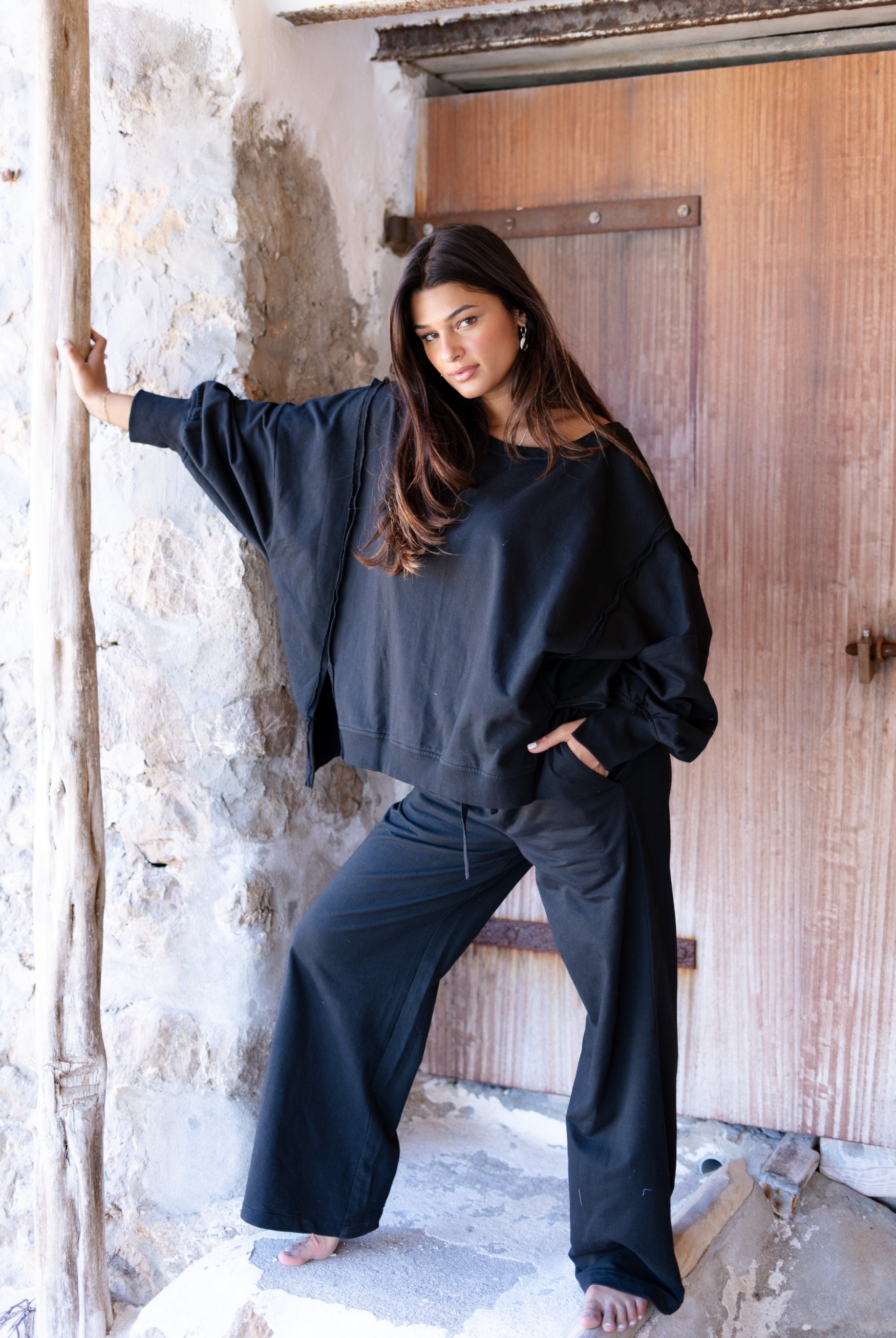 Bohemian broek in black van ibzmode, Brands of Ibiza