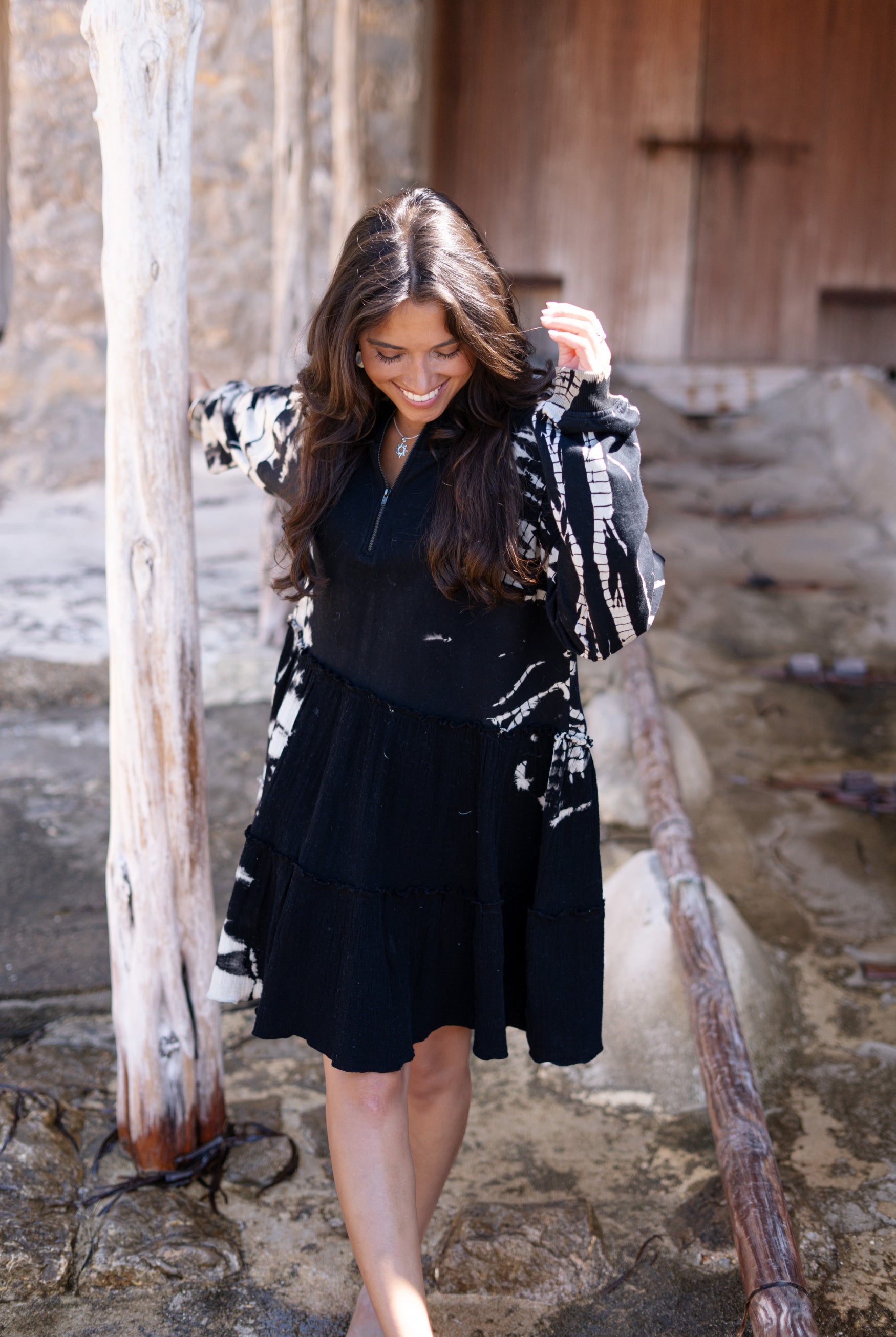 Bohemian jurk in black van ibzmode, Brands of Ibiza