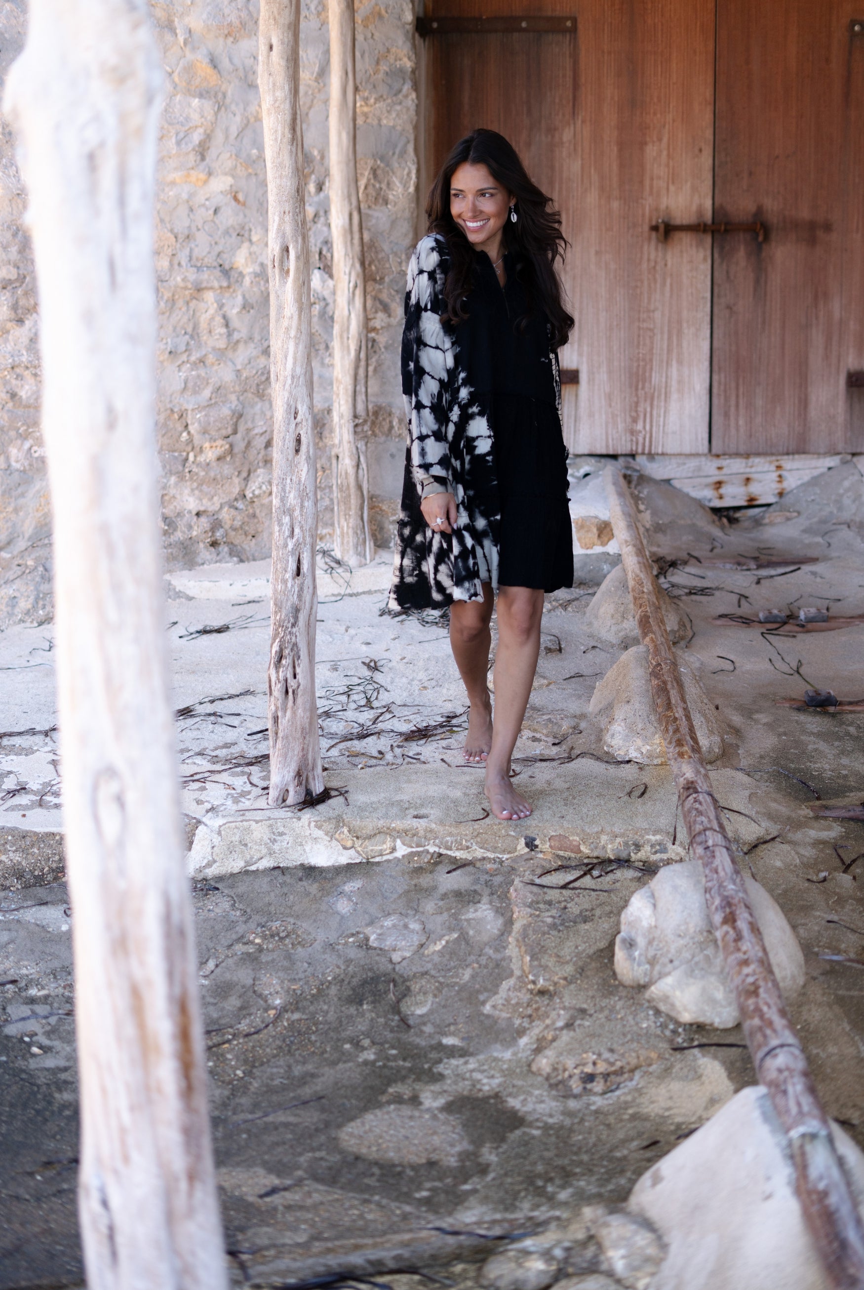 Bohemian jurk in black van ibzmode, Brands of Ibiza