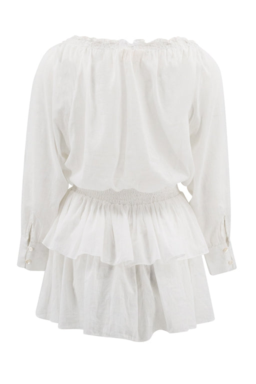 Bohemian jurk in ivory van ibzmode, Brands of Ibiza