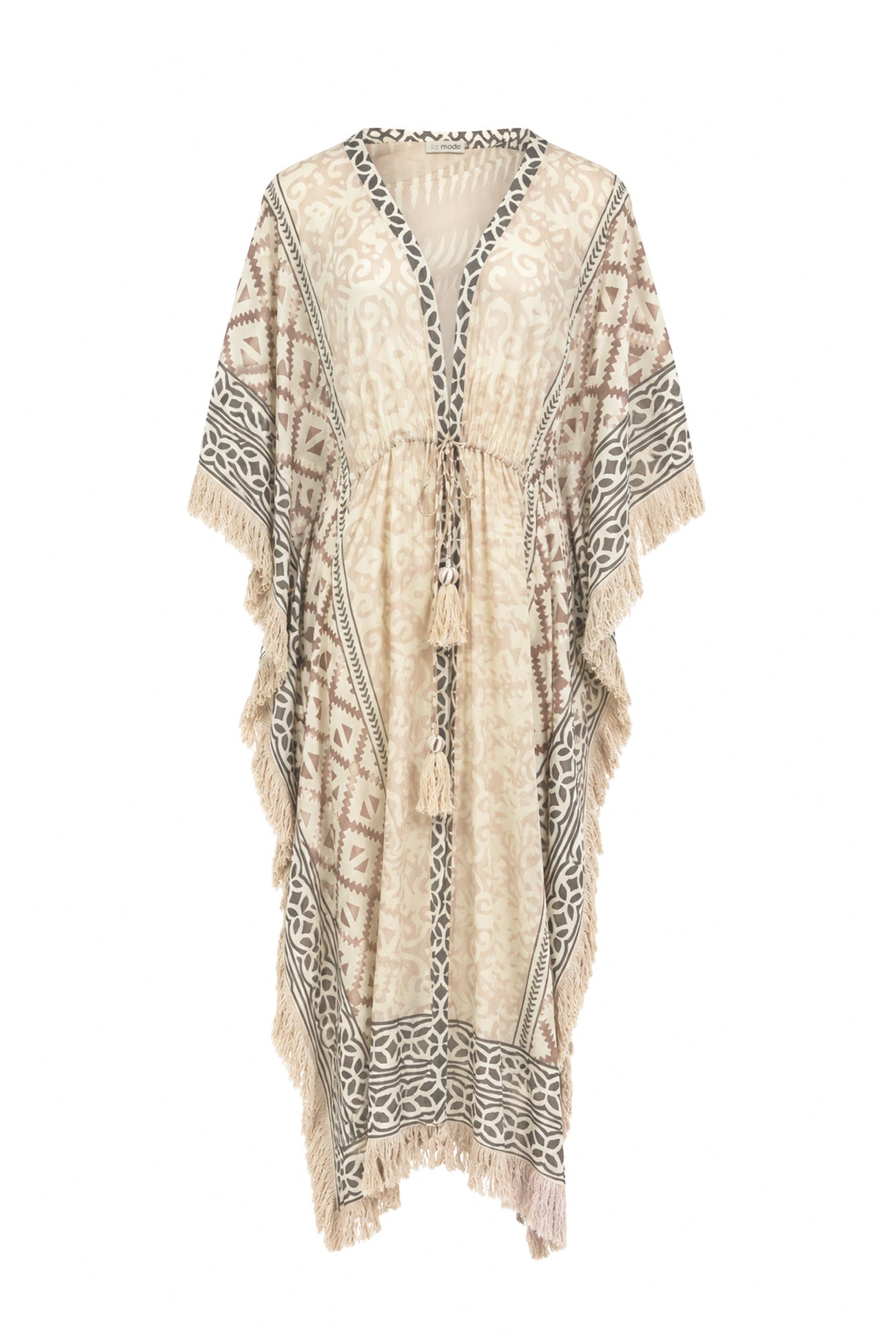 Ibzmode Long Kimono Fiore Miranza Natural beachwear style