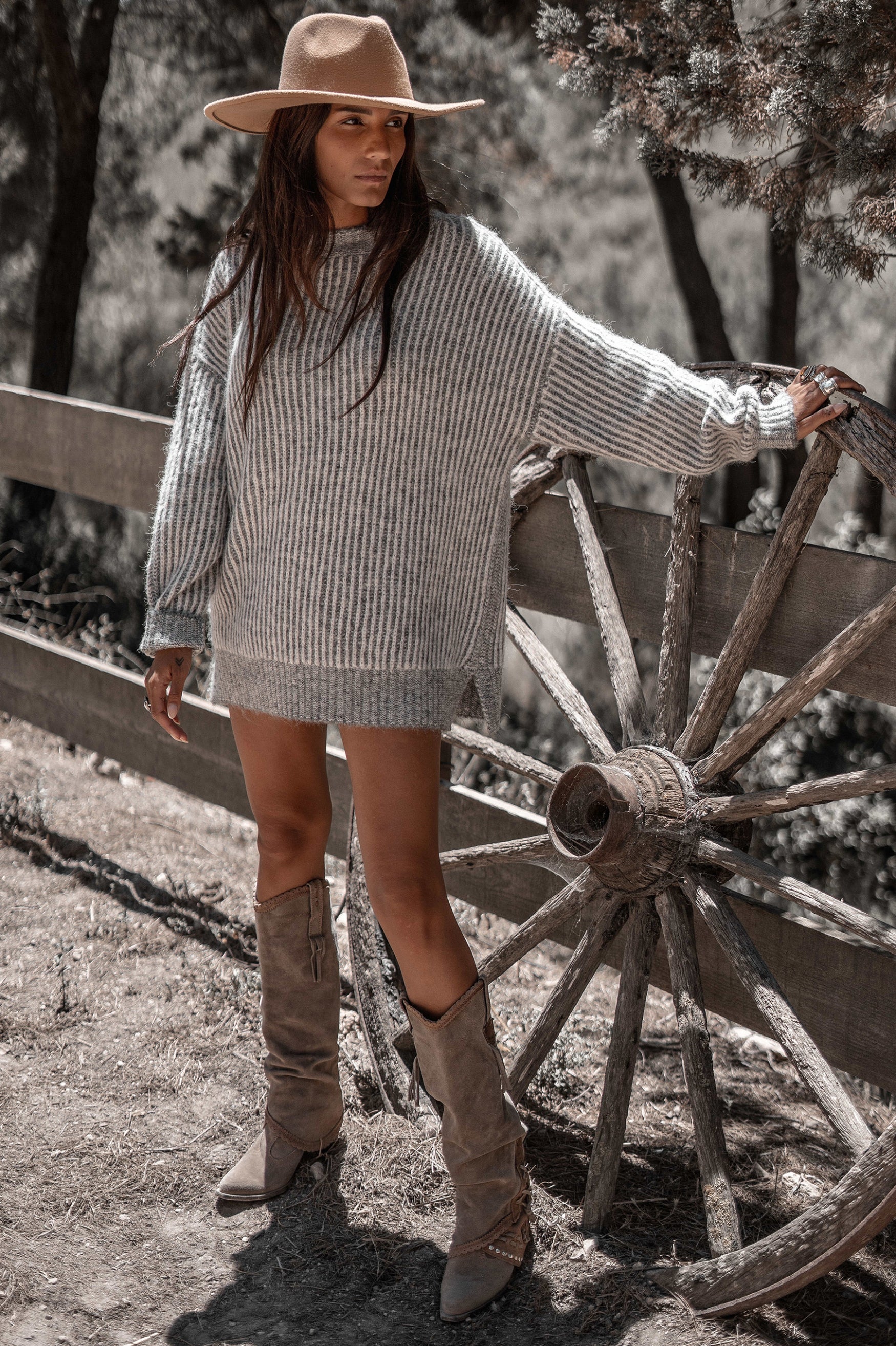 Bohemian item in melange grey van MOOST Wanted, Brands of Ibiza