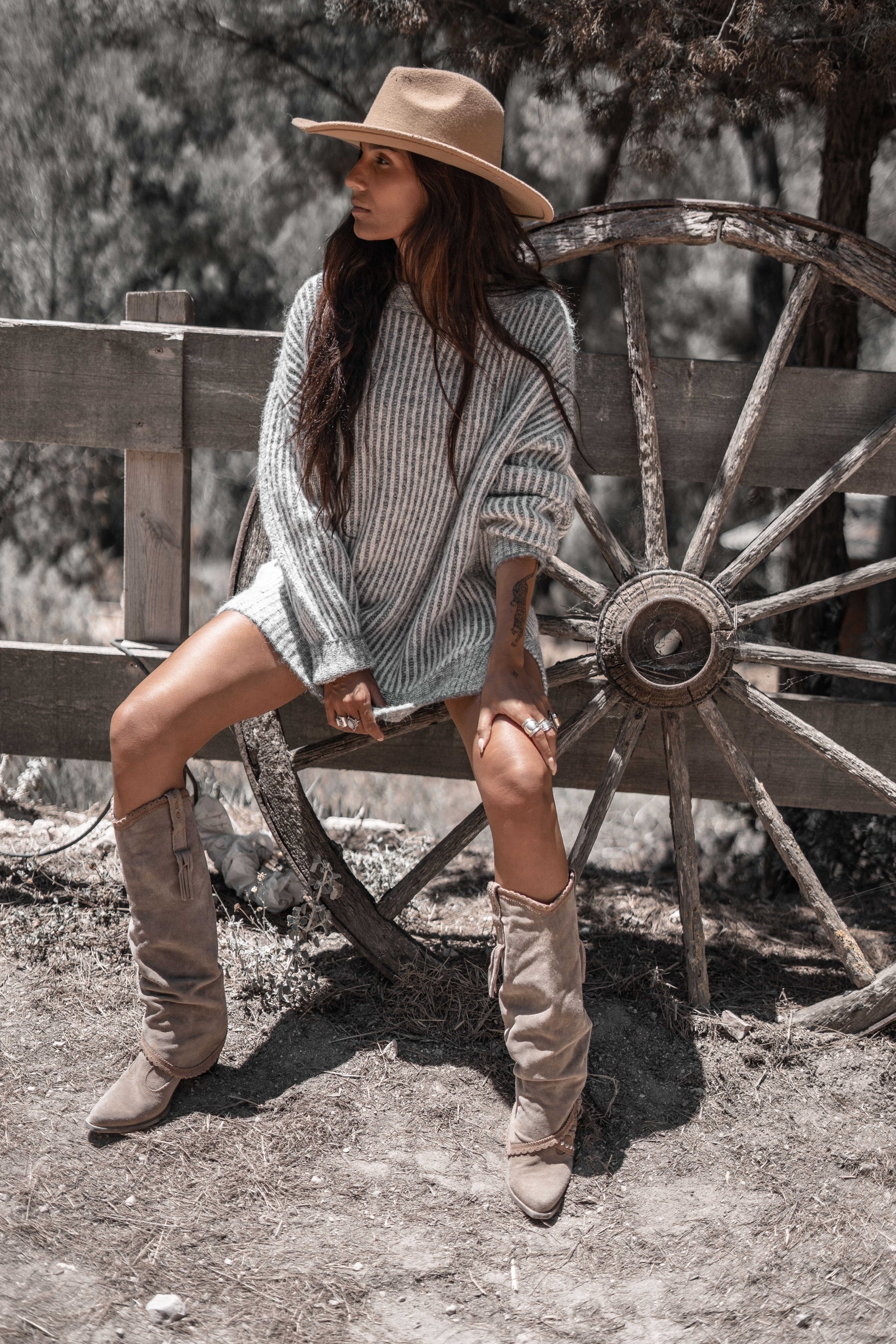 Bohemian item in melange grey van MOOST Wanted, Brands of Ibiza