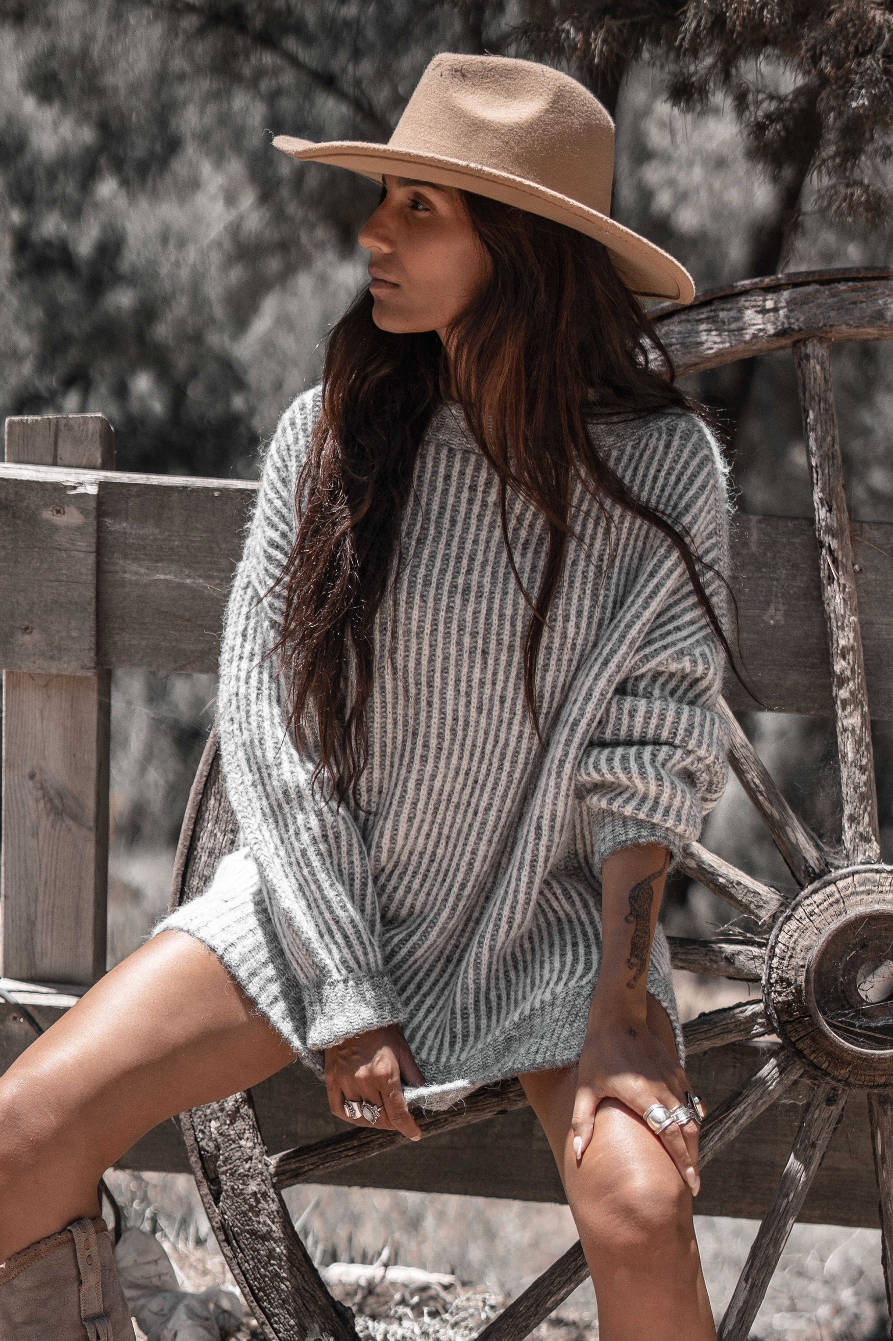 Bohemian item in melange grey van MOOST Wanted, Brands of Ibiza