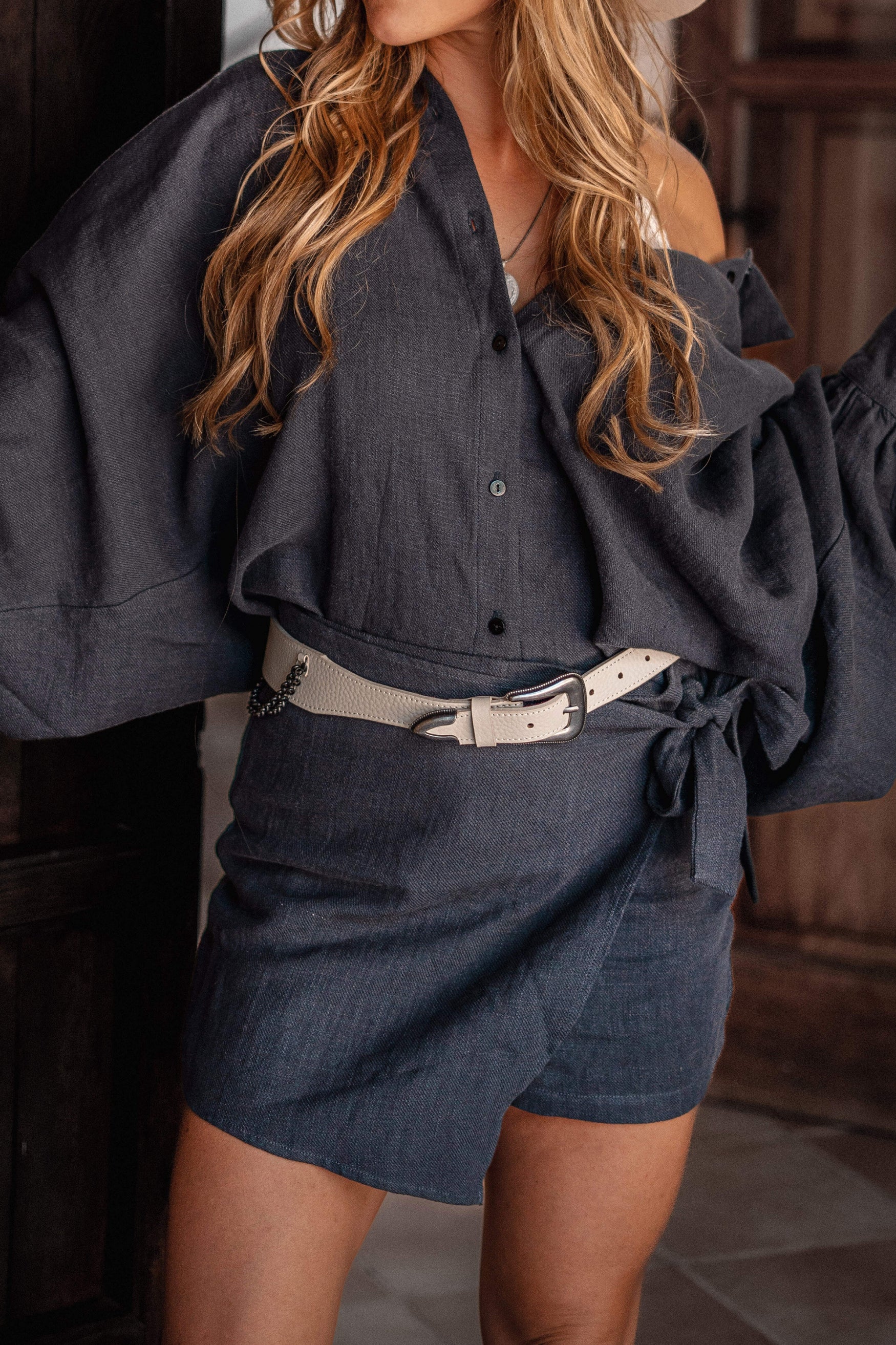 Bohemian rok in dark blue van MOOST Wanted, Brands of Ibiza