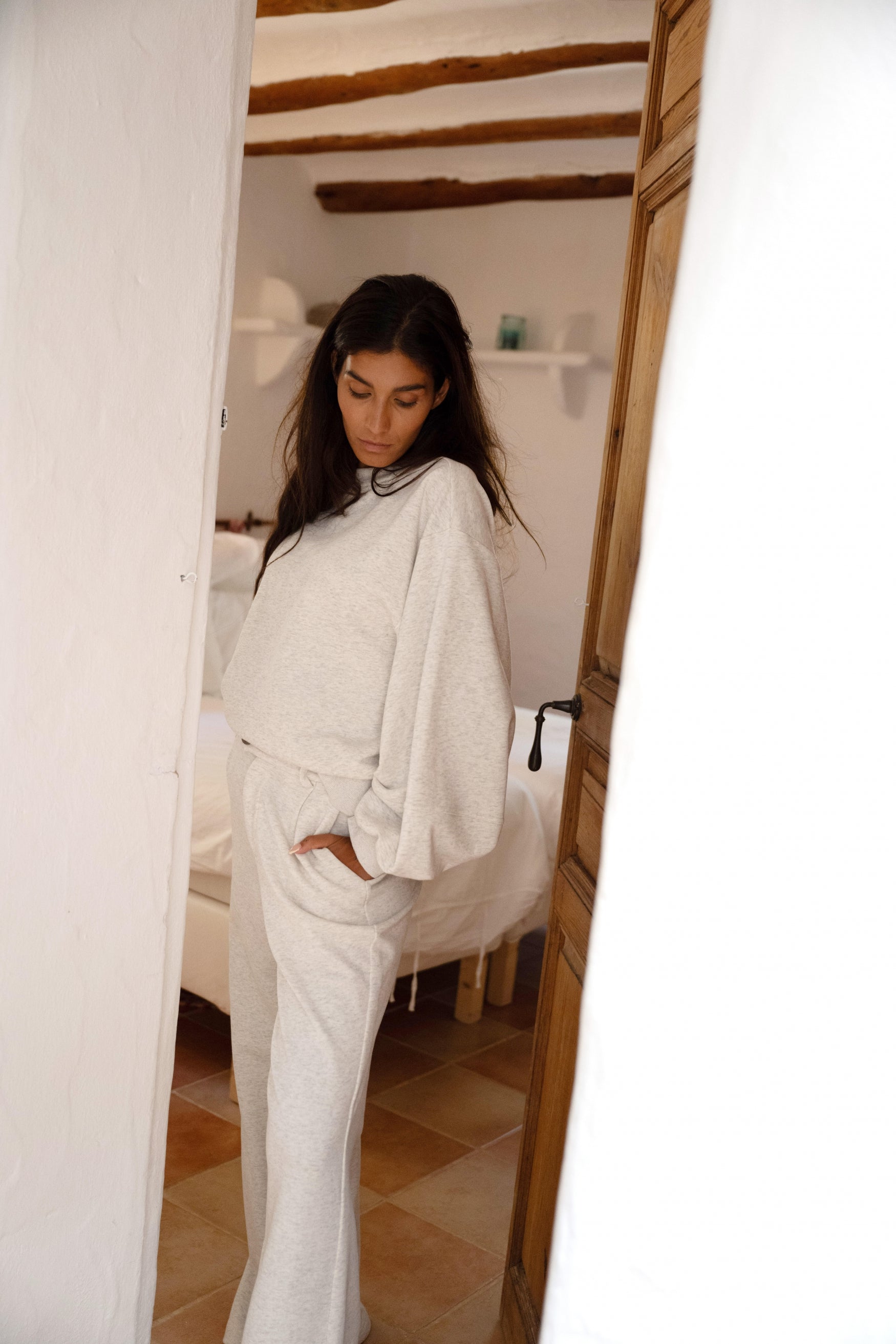 Bohemian broek in melange grey van MOOST Wanted, Brands of Ibiza