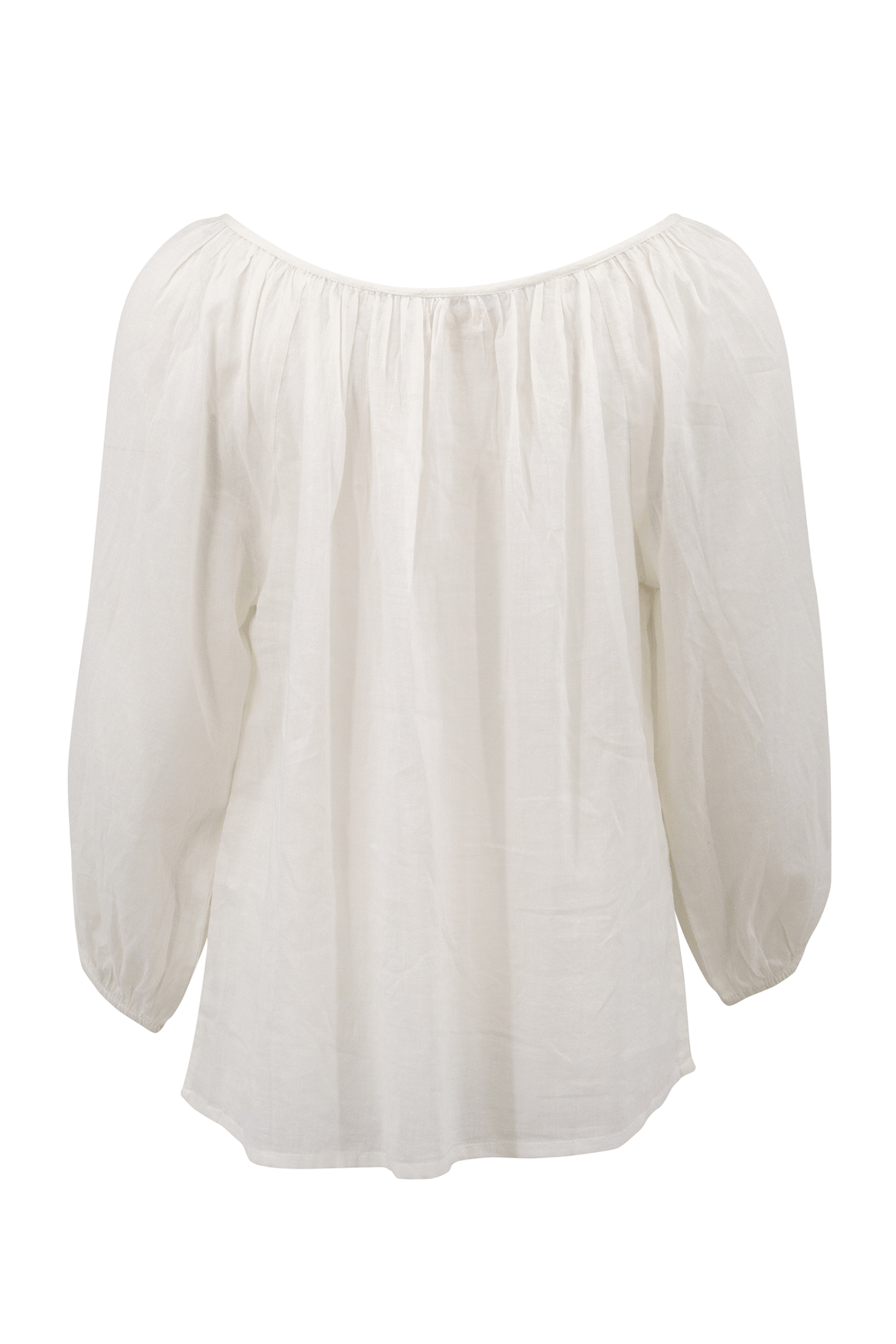 Bohemian blouse in beige van ibzmode, Brands of Ibiza