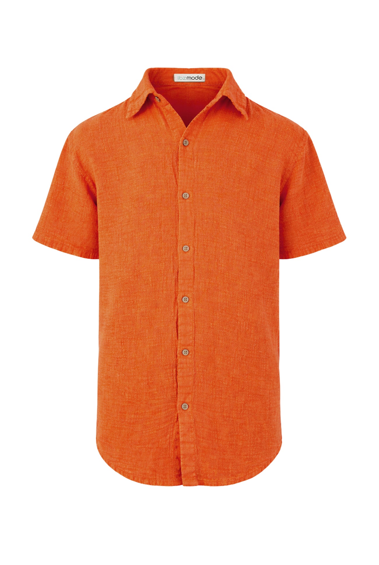 Ibzmode Short Sleeve Blouse Denis Orange men's shirt for King's Day and football matches