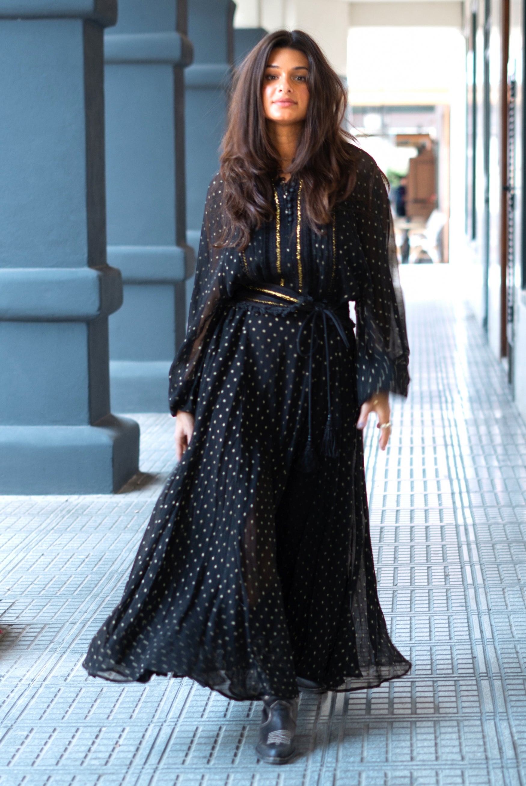 Bohemian jurk in black van ibzmode, Brands of Ibiza