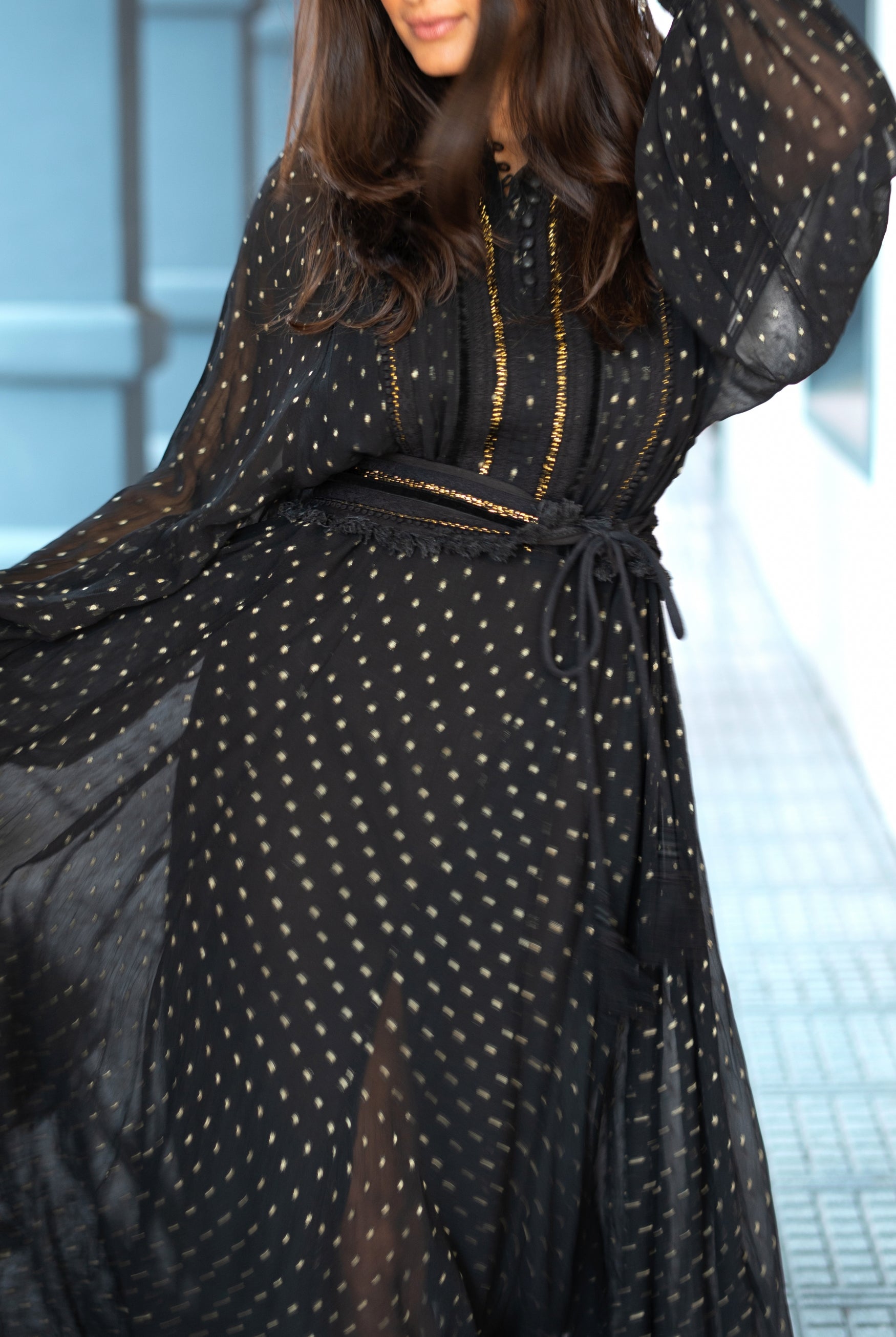 Bohemian jurk in black van ibzmode, Brands of Ibiza