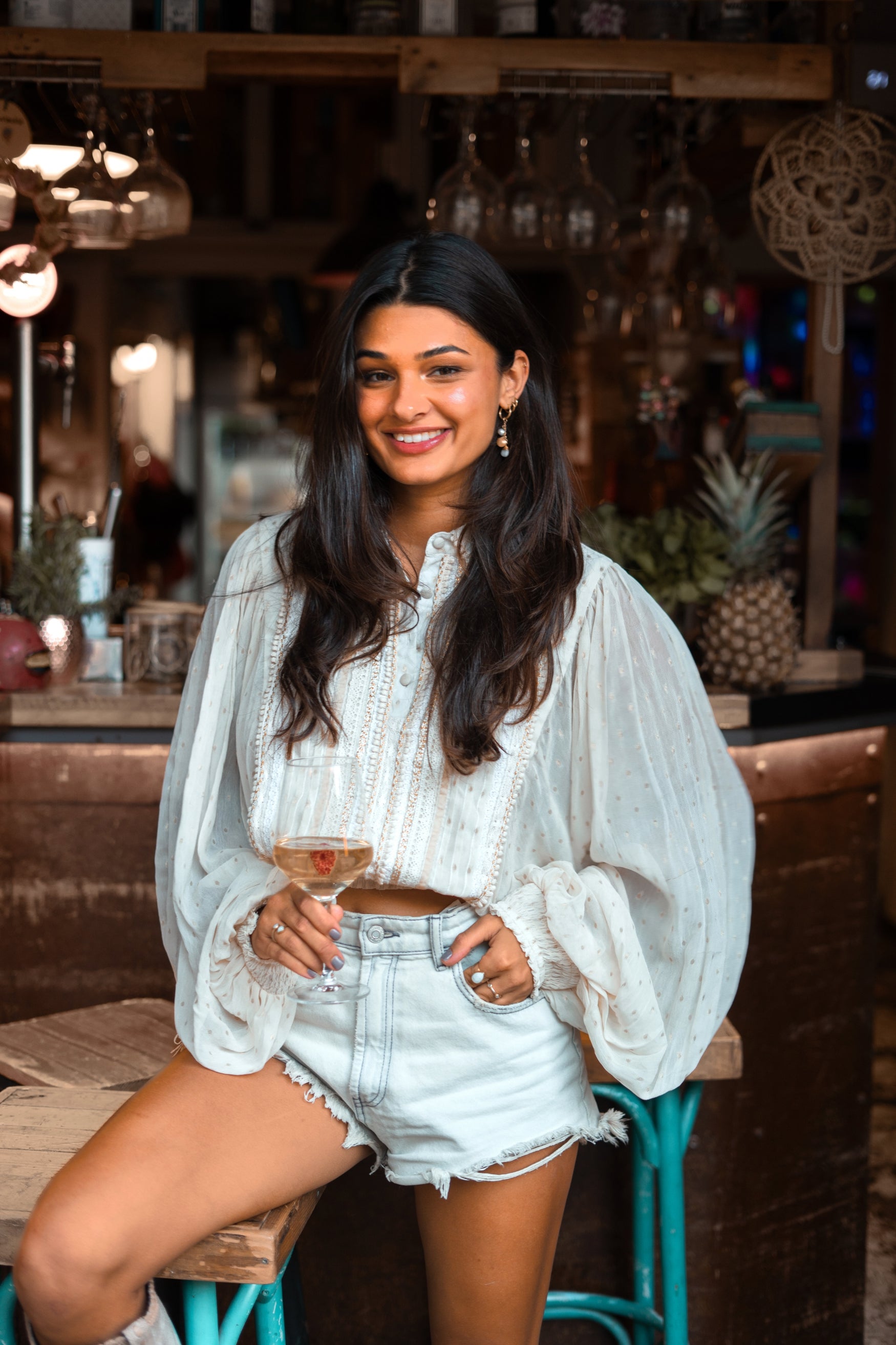 Chemisier bohème en écru de IBZmode, Marques d'Ibiza