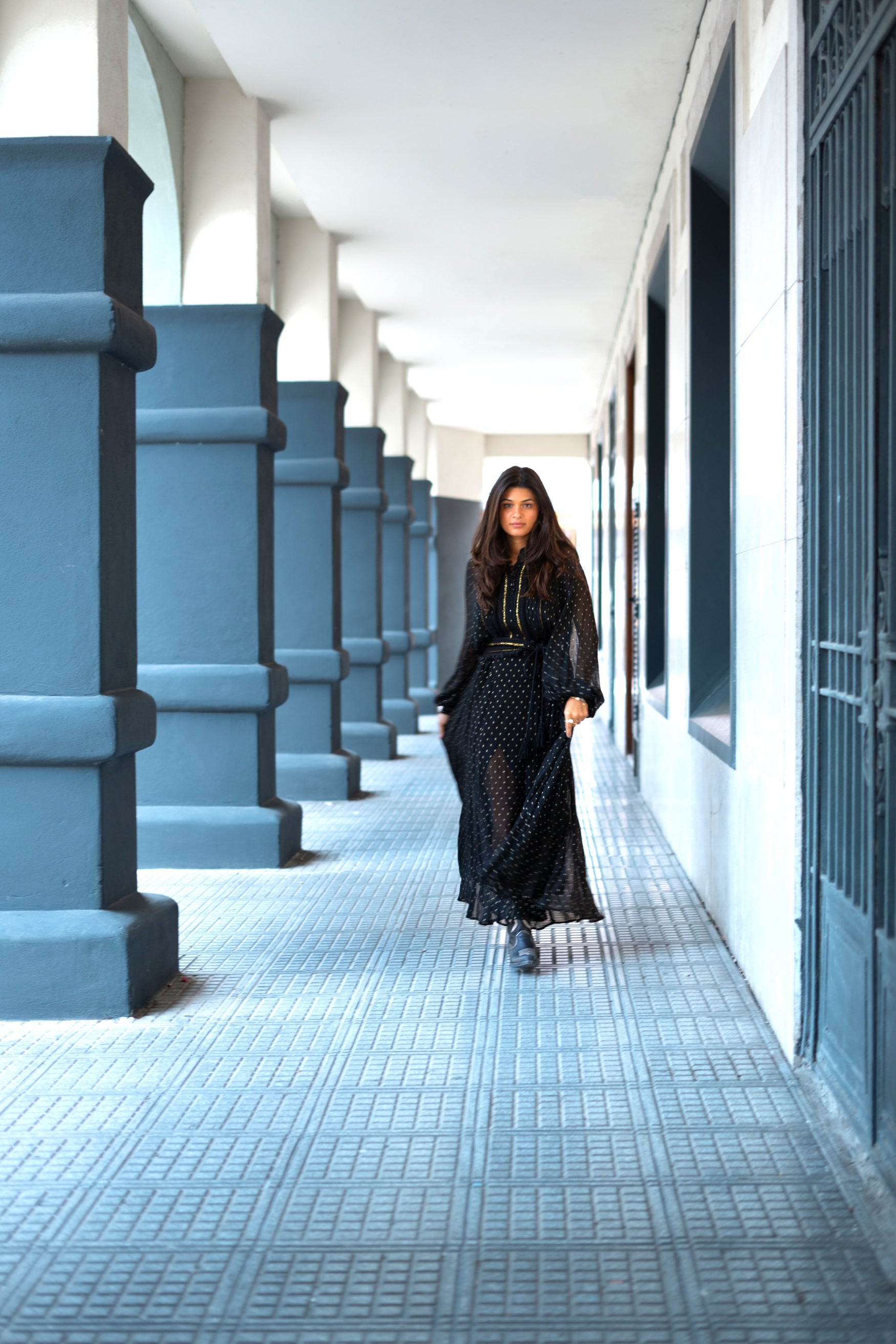 Bohemian jurk in black van ibzmode, Brands of Ibiza