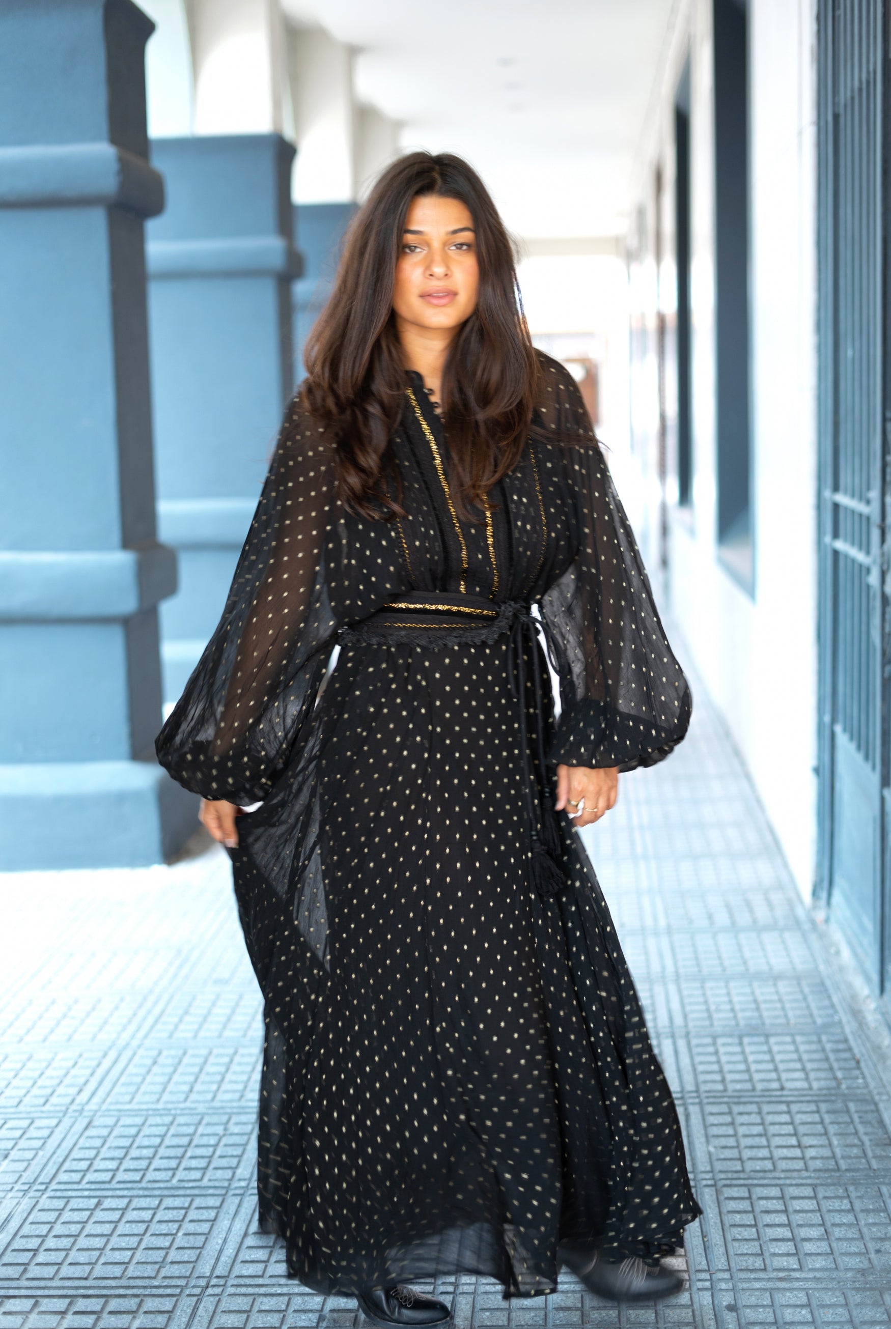 Bohemian jurk in black van ibzmode, Brands of Ibiza