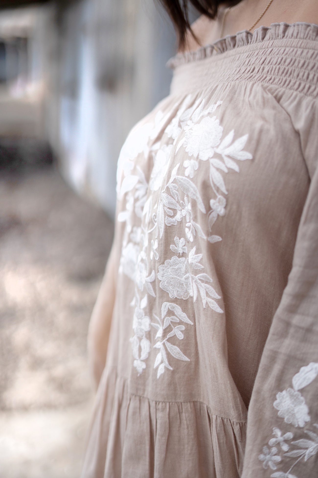 Bohemian item in light taupe van ibzmode, Brands of Ibiza